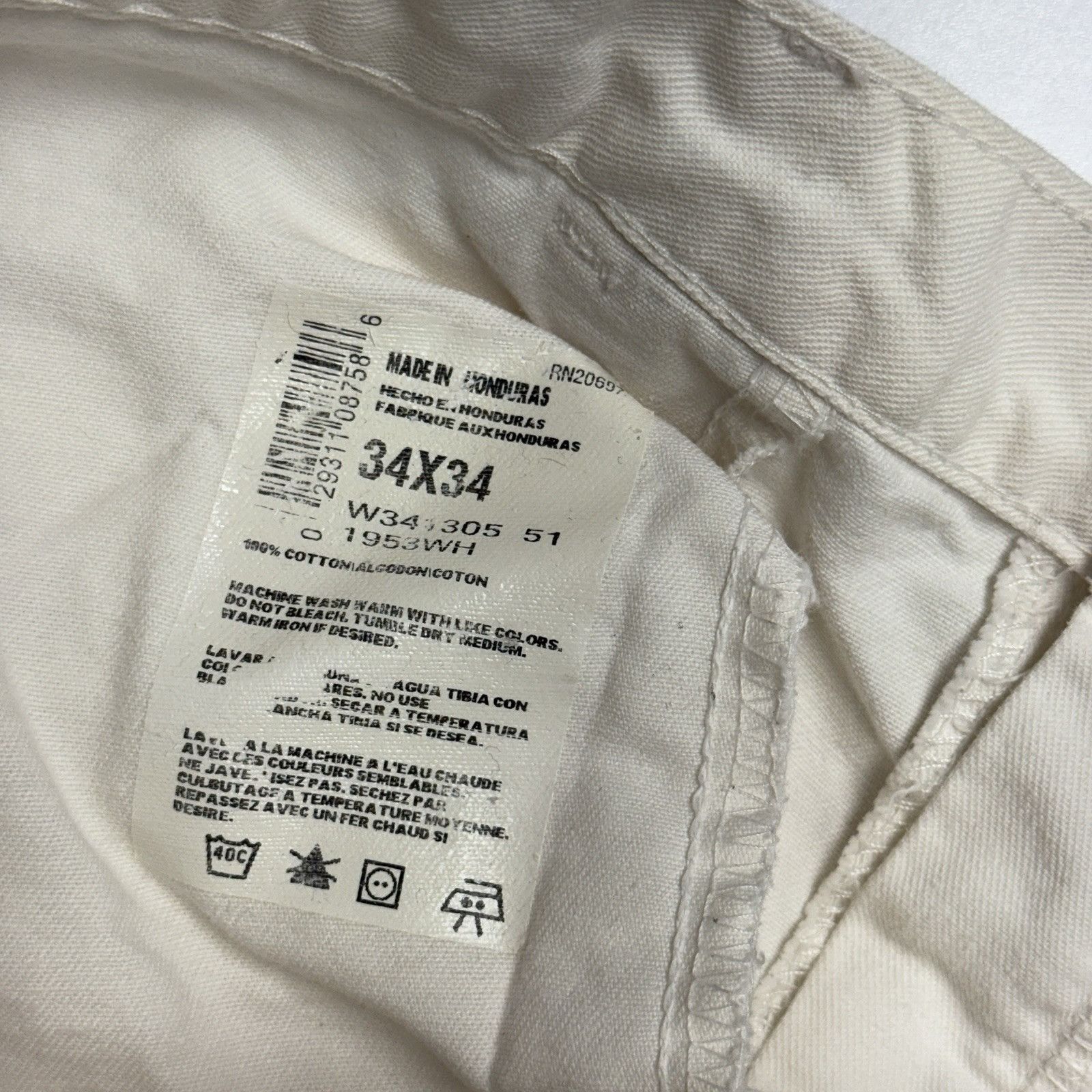 Dickies Dickies Painter Pants Mens 34x34 (32x32.5) White Carpenter W Size US 34 / EU 50 - 12 Thumbnail