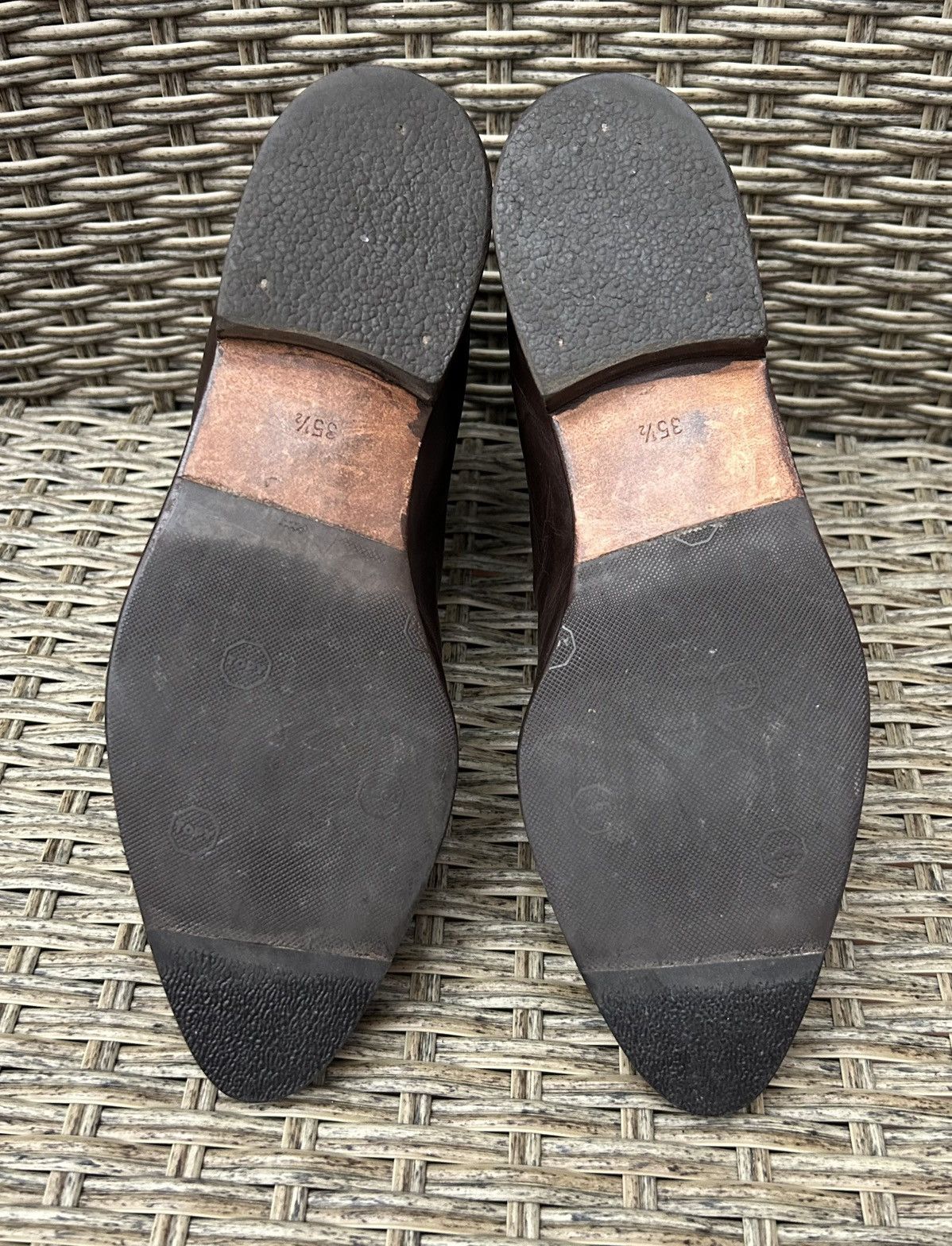 Jil Sander × Vintage Vintage Jil Sander + Leather Brown Ankle Chelsea Boots Size US 5.5 / IT 35.5 - 10 Thumbnail