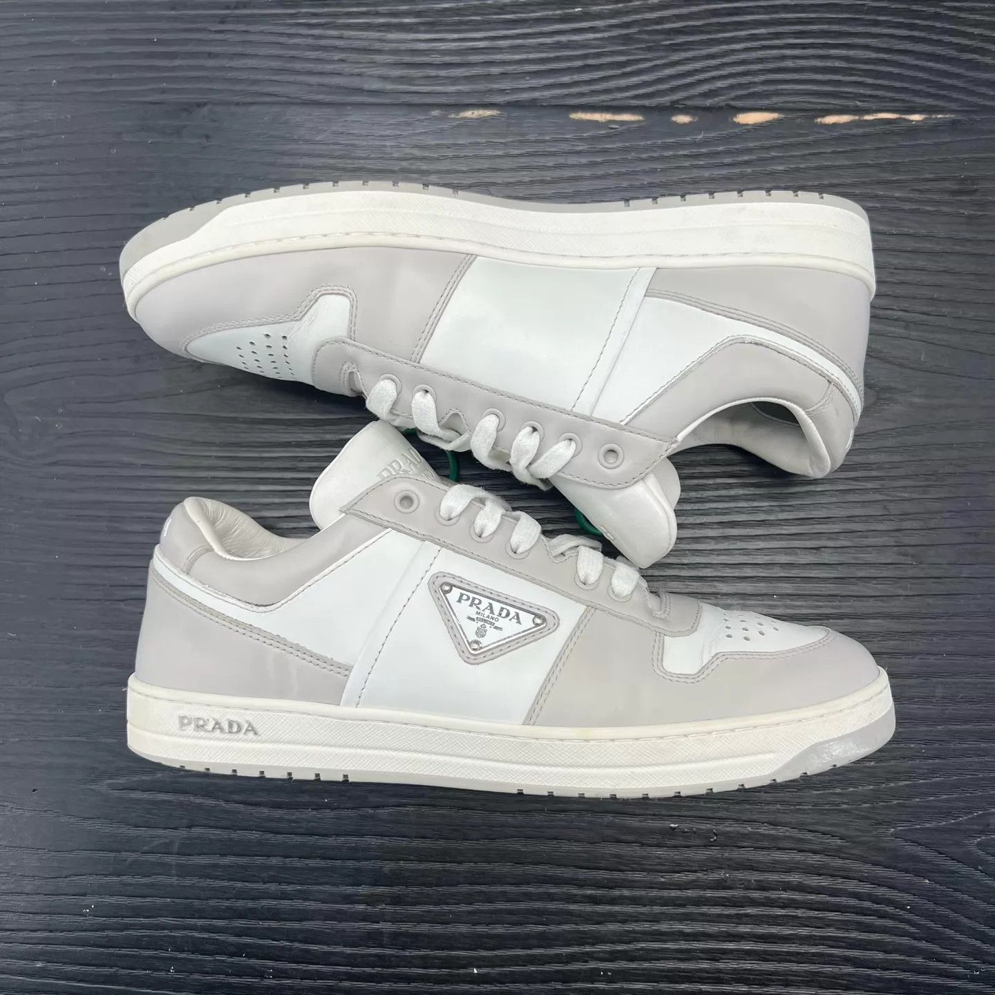 Prada PRADA Downtown Gray/White 41.5 EU 7.5 US Size US 7.5 / EU 40-41 - 4 Thumbnail