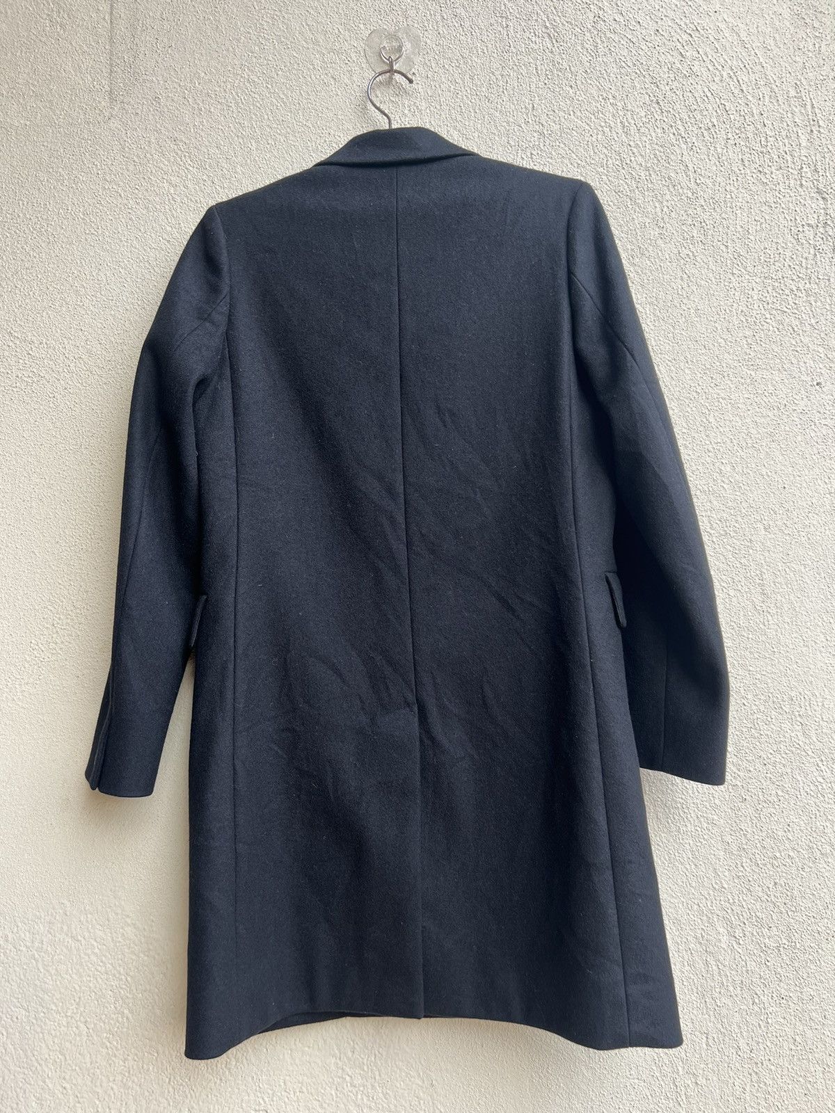 A.P.C. RARE! Archive 1998 A.P.C. France Black Wool Overcoat Jacket Size US S / EU 44-46 / 1 - 11 Thumbnail