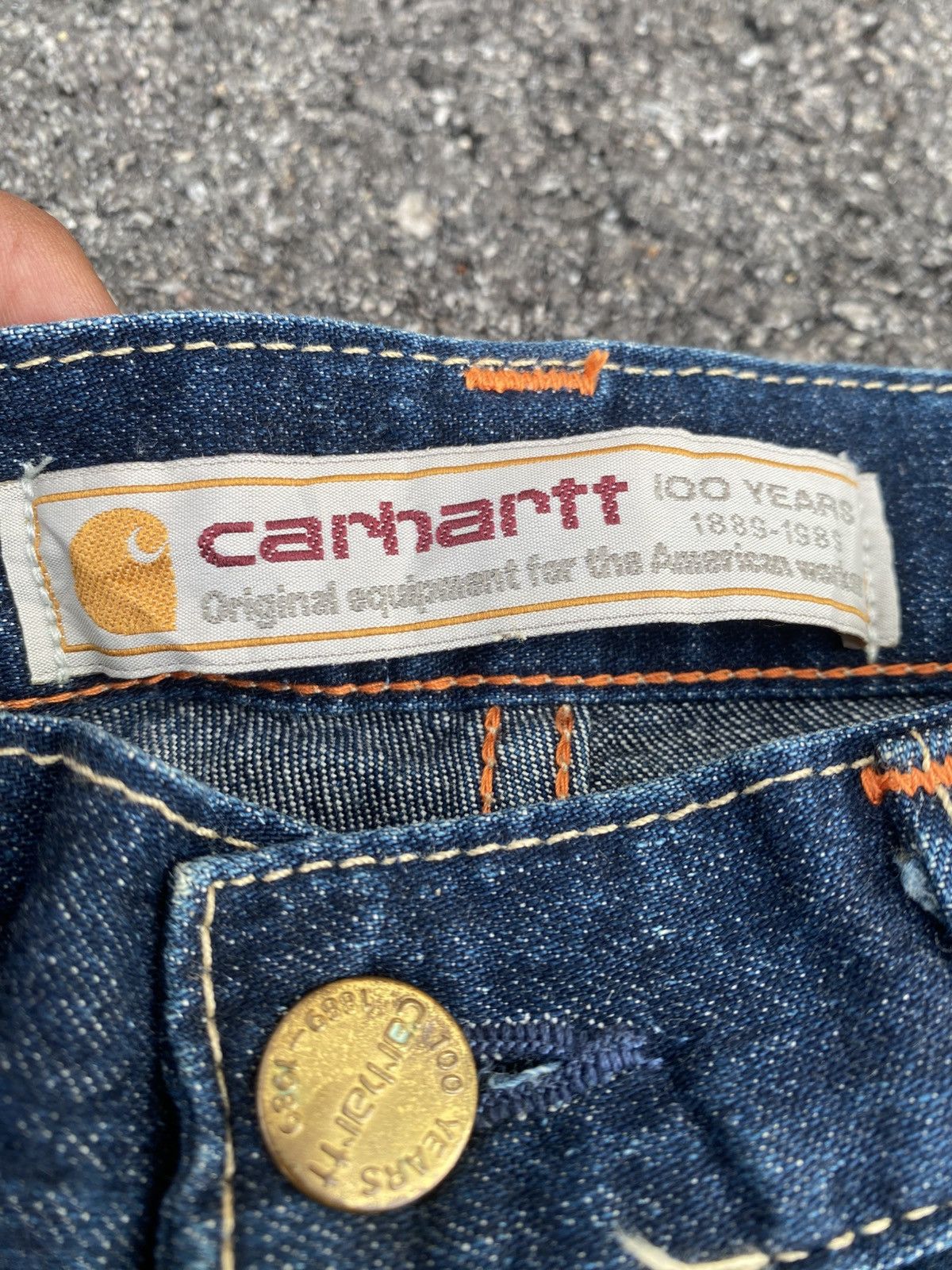 Vintage carhatt 100 years denim pants Size US 30 / EU 46 - 4 Thumbnail