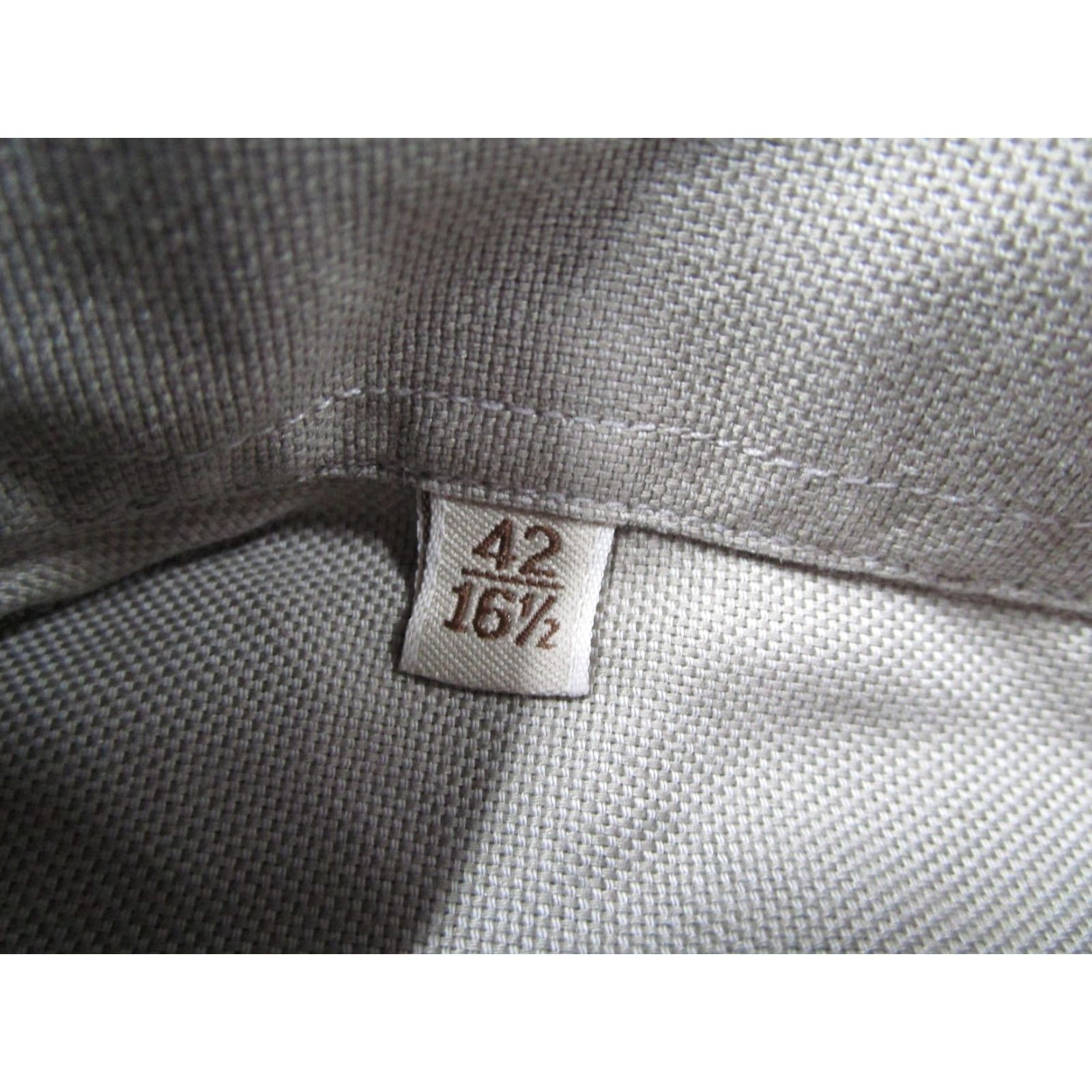 Ermenegildo Zegna Ermenegildo Zegna Shirt Mens 16.5 Gray 42 Cotton Dress Button Front Long Sleeve Size 42R - 4 Thumbnail