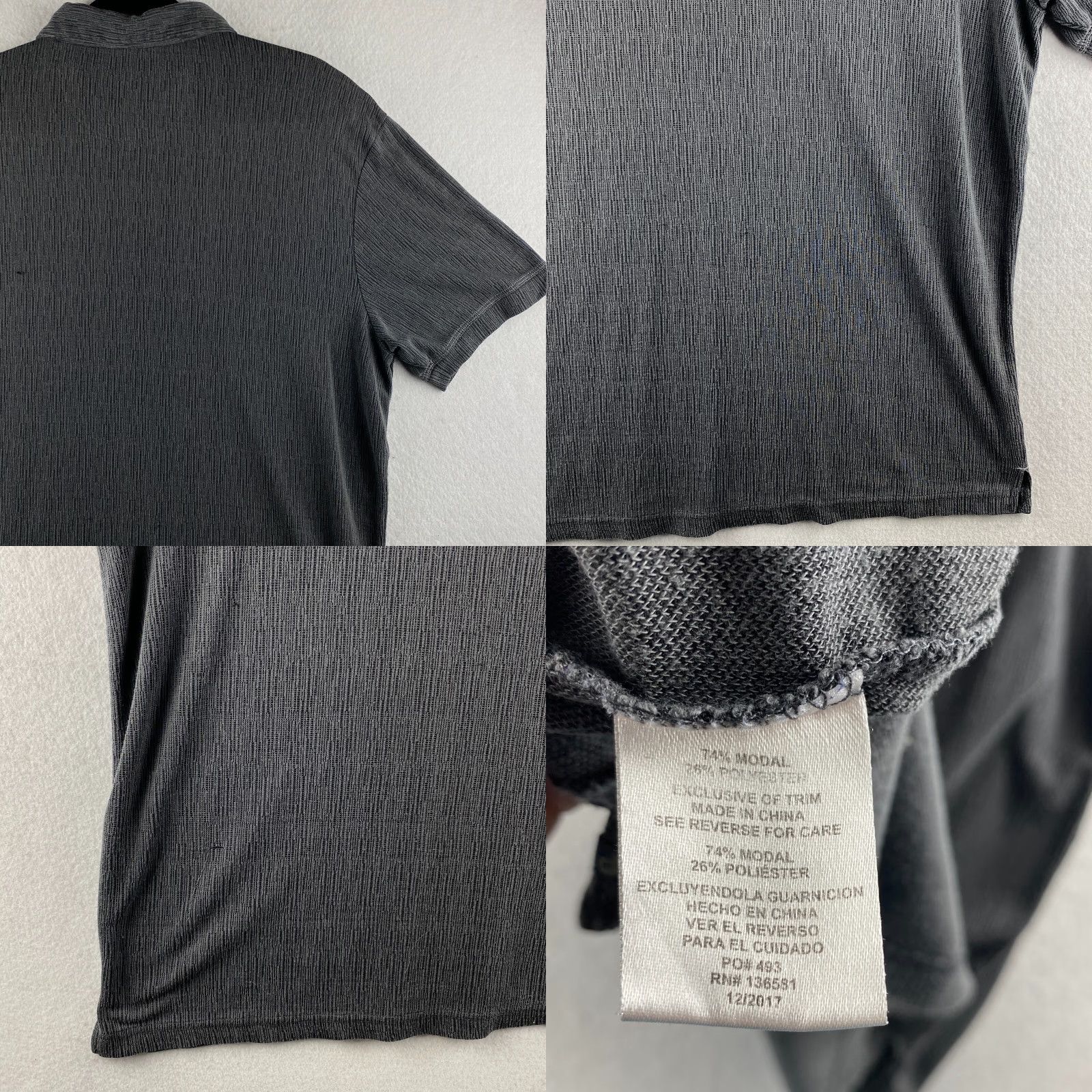 Nat Nast Nat Nast Polo Shirt Mens XL Gray Modal Collared Short Sleeve Casual Comfort Shirt Size US XL / EU 56 / 4 - 10 Thumbnail