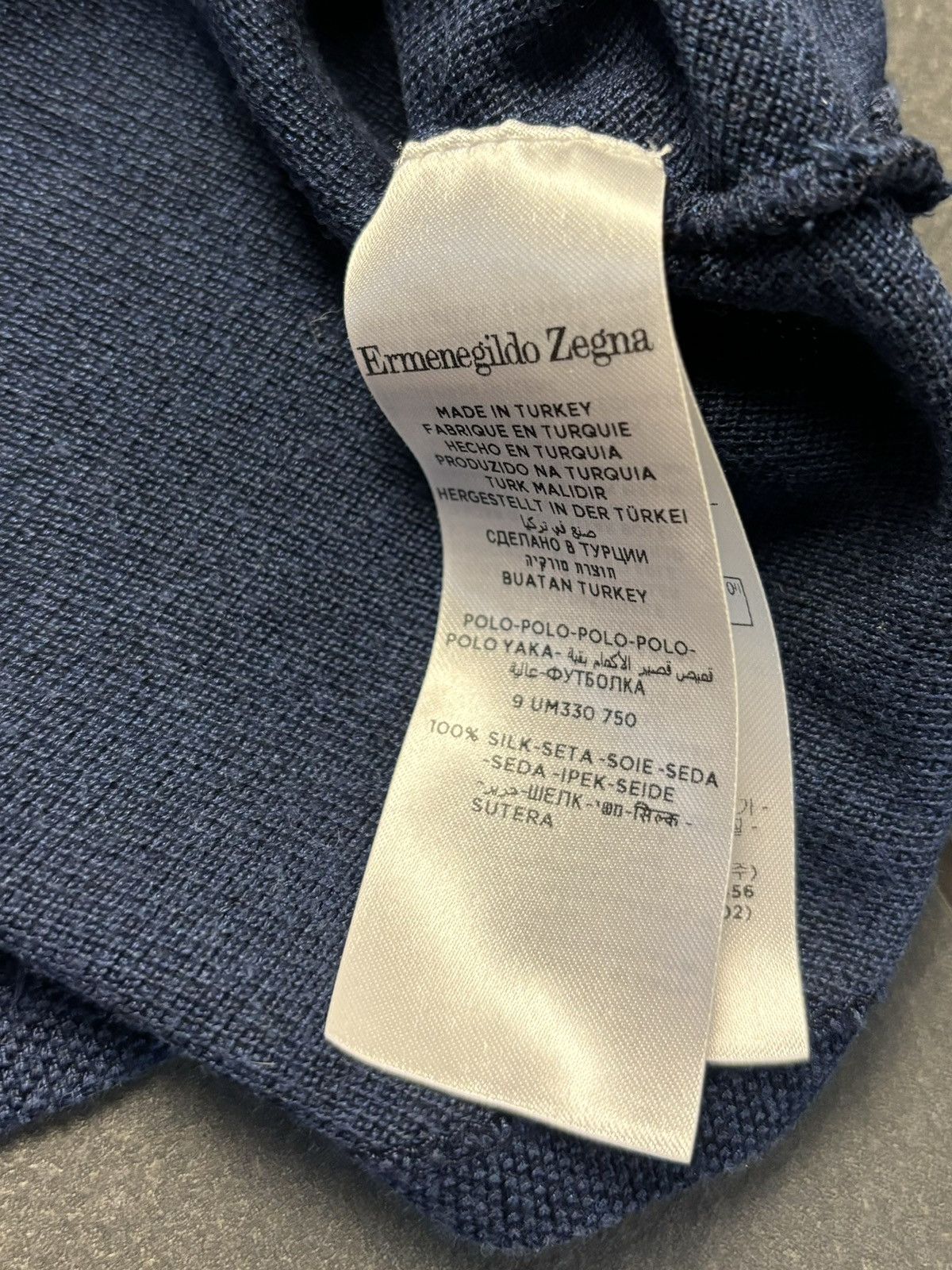 Ermenegildo Zegna Ermenegildo Zegna Silk Boxy Polo Size US XXL / EU 58 / 5 - 7 Thumbnail