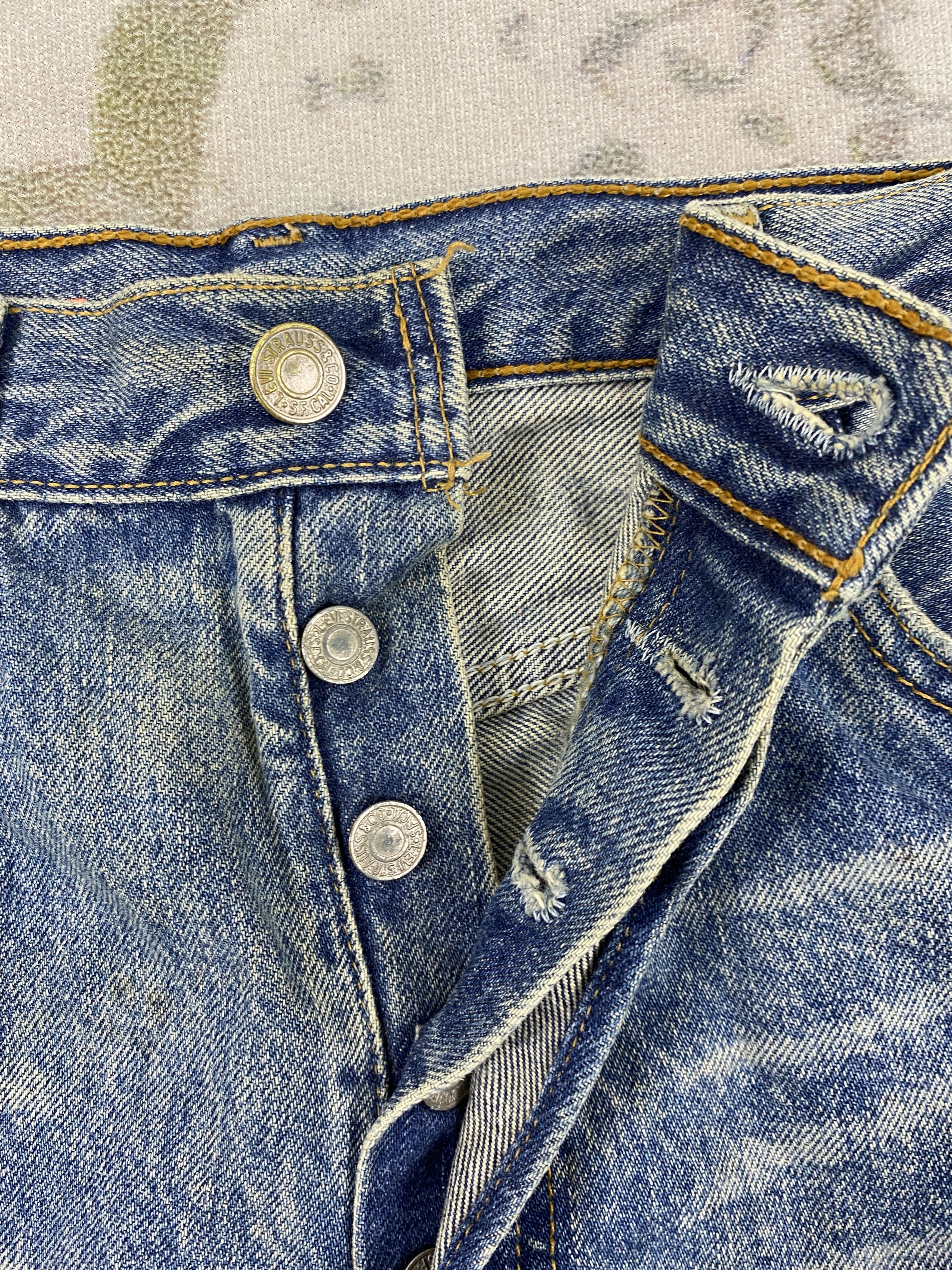 Levi's Faded Blue Vintage Levi's 501 Shorts 29x13.5 Denim- JN3666 Size US 29 - 4 Thumbnail
