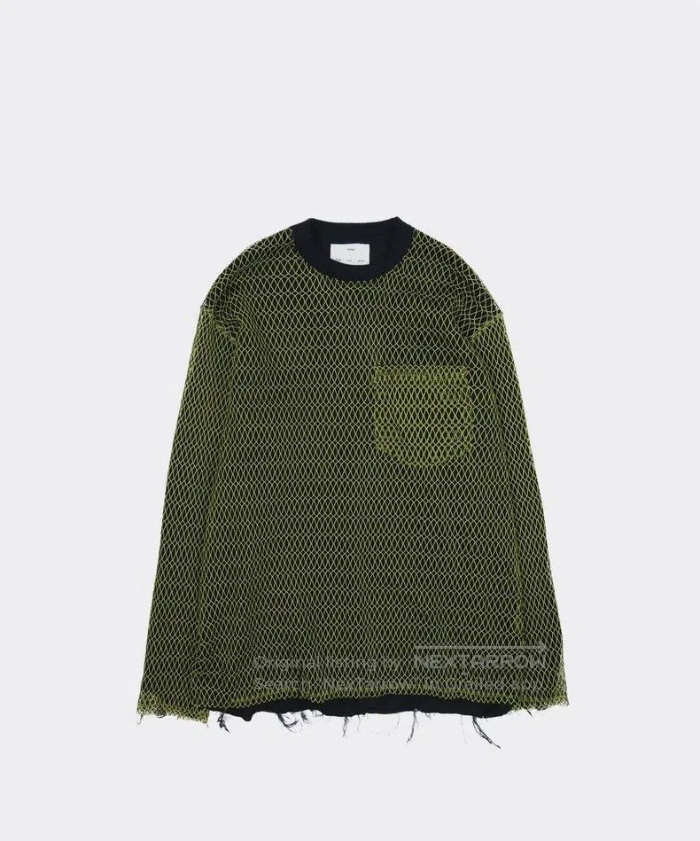 Song For The Mute Song For The Mute Green Cut-Out Long Sleeve T-Shirt Size US S / EU 44-46 / 1 - 6 Thumbnail