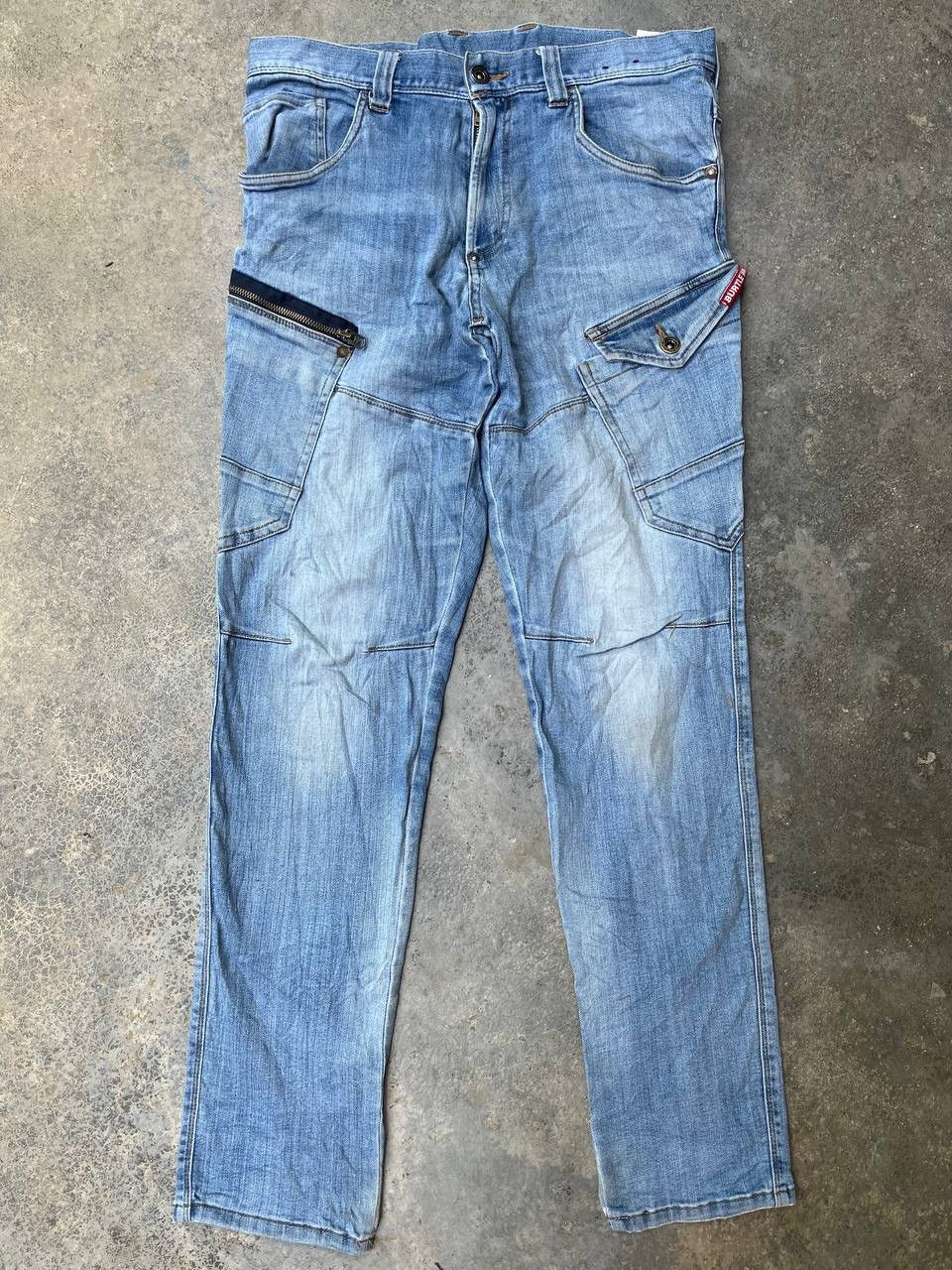 Japanese Brand BURTLE CARGO BONDAGE JEANS Size US 34 / EU 50 - 5 Thumbnail