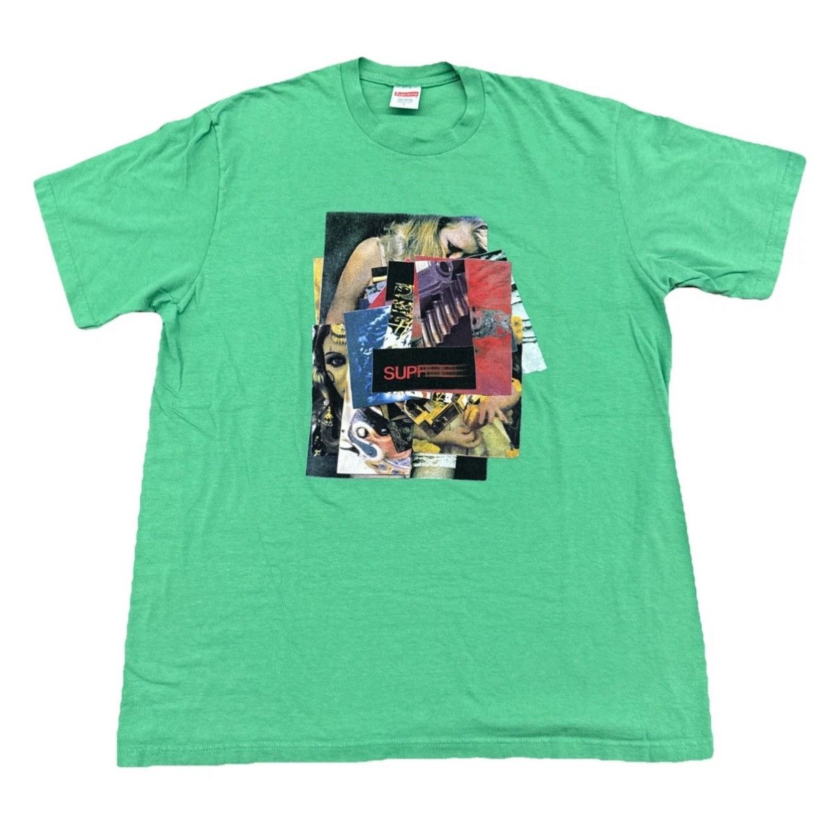 Supreme Supreme Stack Graphic Tee Shirt Green FW21 Men’s Size Large Size US L / EU 52-54 / 3 - 1 Thumbnail