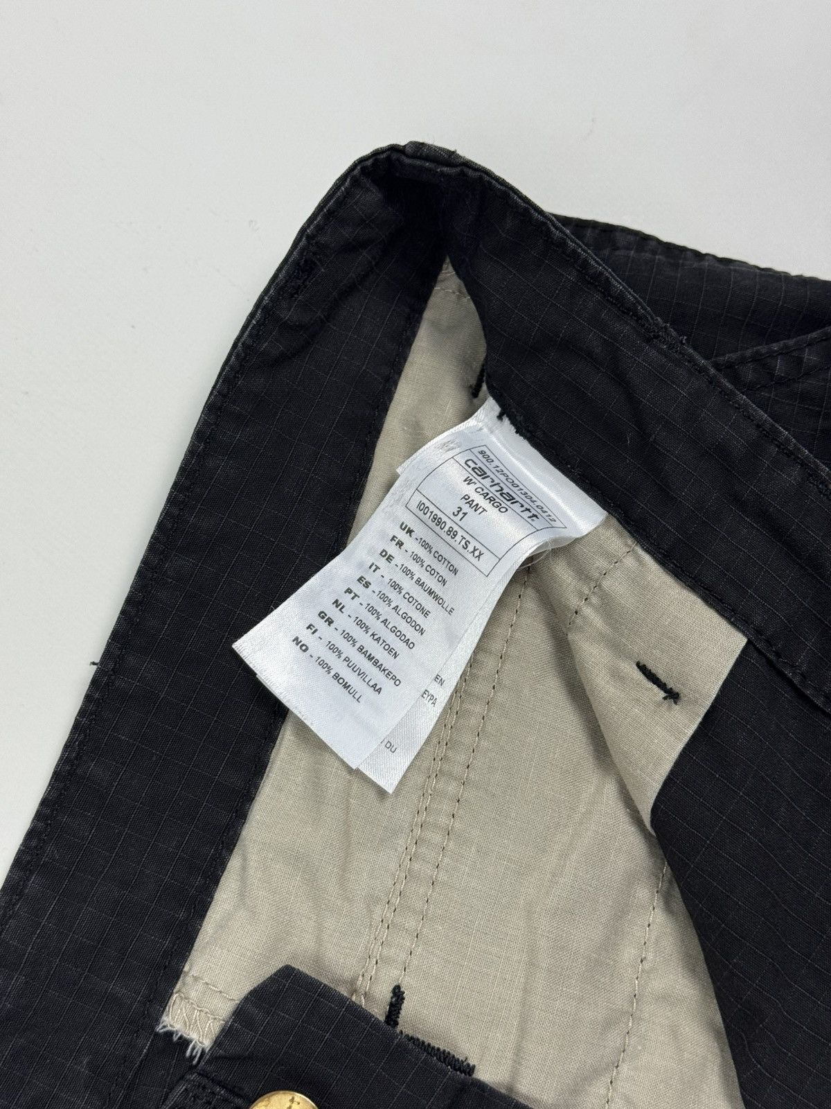 Carhartt Faded Carhartt W’ Unisex Cargo Black Pants Size 34" / US 12 / IT 48 - 9 Thumbnail