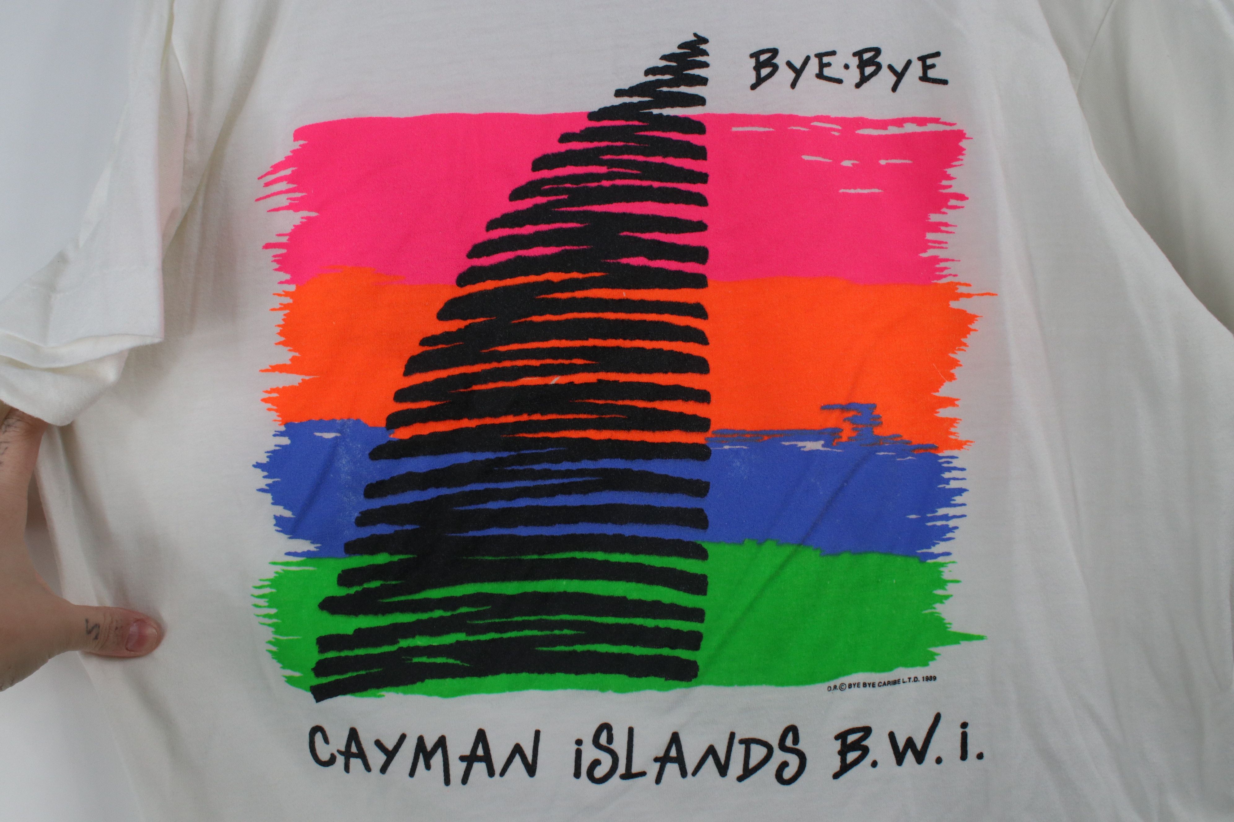 Vintage Vintage 80s Streetwear Sheer Cayman Islands Sailing T-Shirt Size US L / EU 52-54 / 3 - 8 Thumbnail