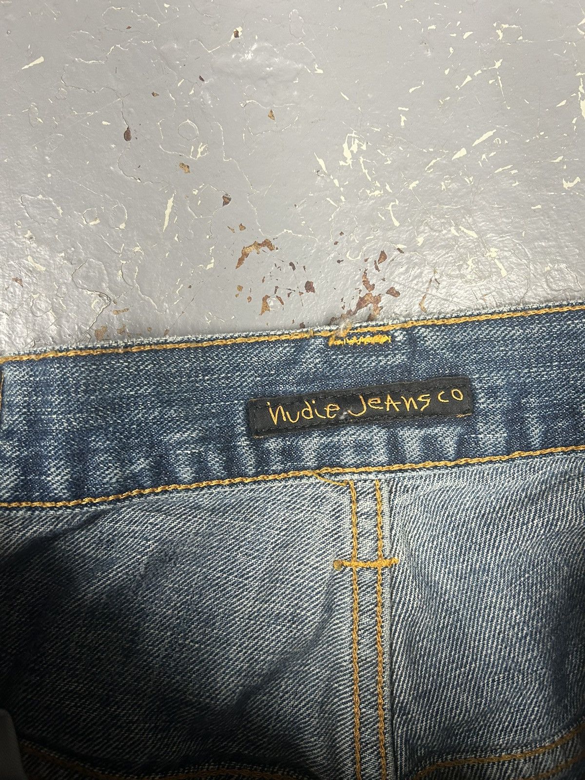 Nudie Jeans × Vintage Crazy Vintage Y2K Essential Nudie Blue Jeans Baggy Denim Size US 34 / EU 50 - 3 Thumbnail