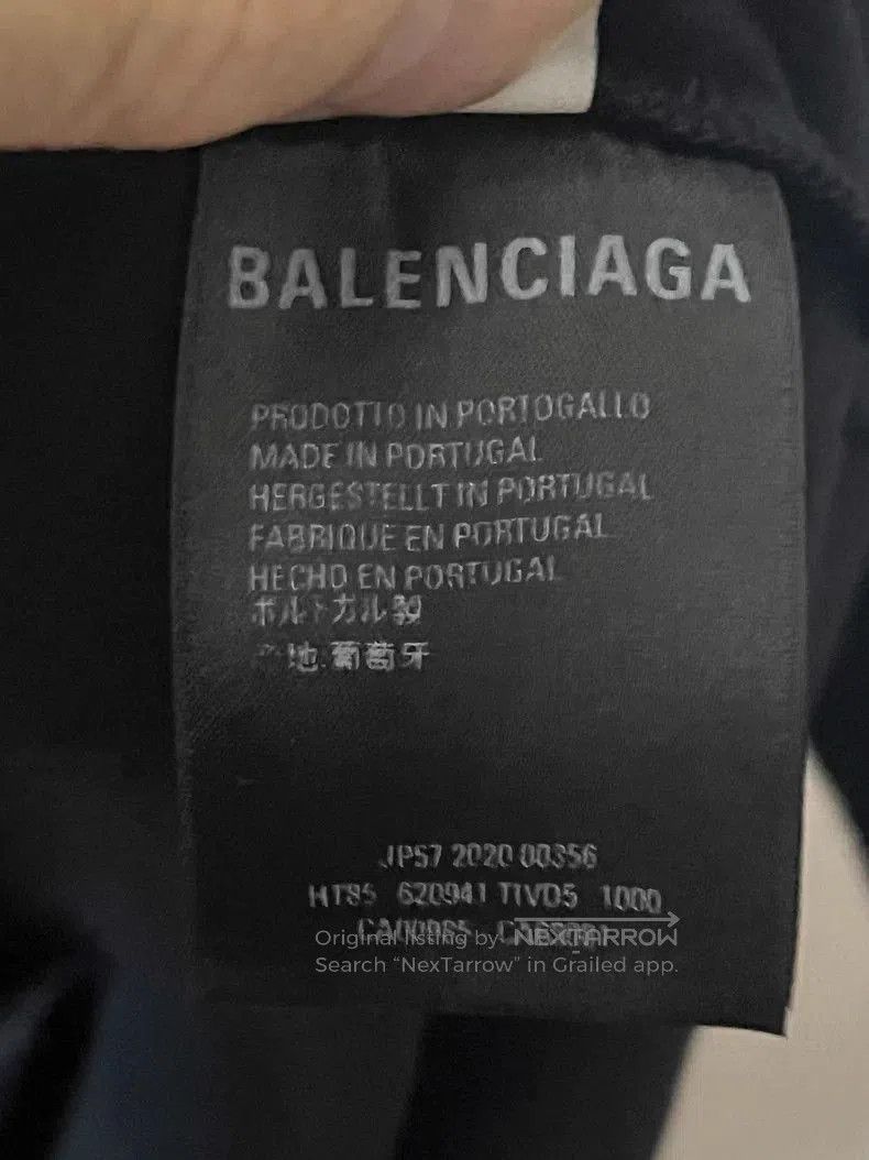 Balenciaga Balenciaga GW Slogan Short Sleeve Tee. Size US M / EU 48-50 / 2 - 6 Thumbnail