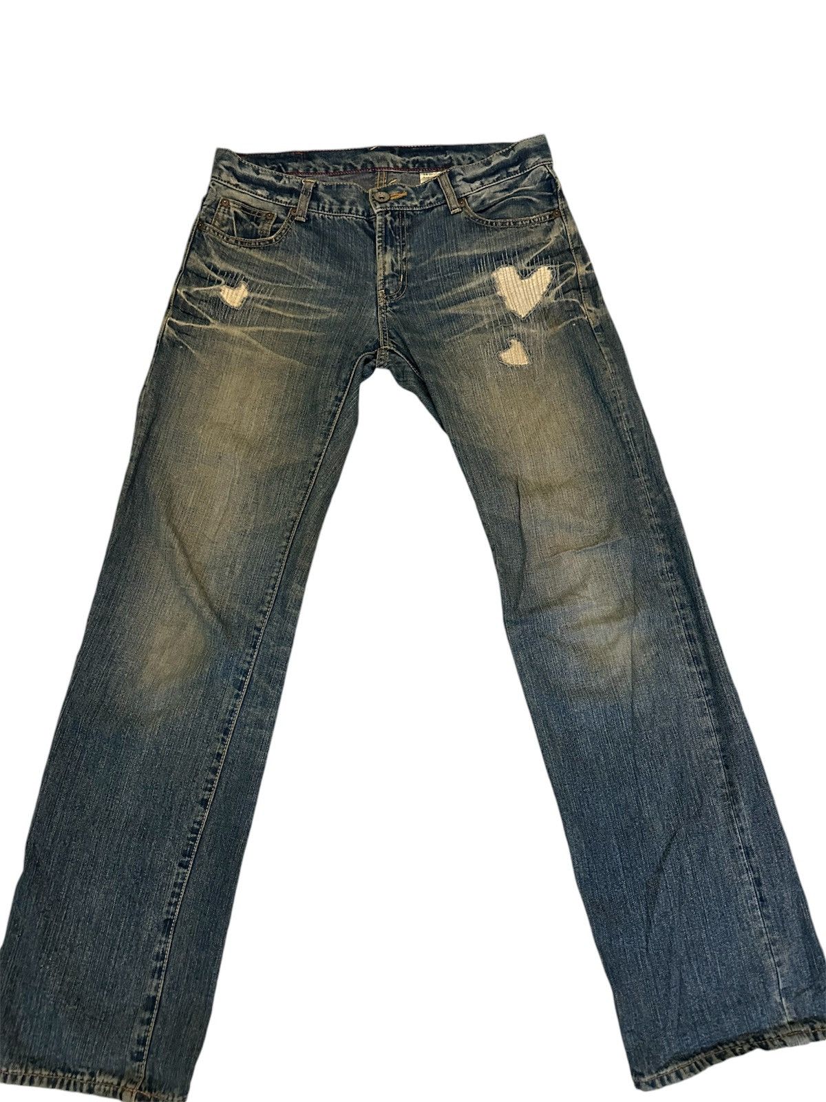 20471120 × Japanese Brand patchwork jeans distress Size US 33 - 2 Thumbnail