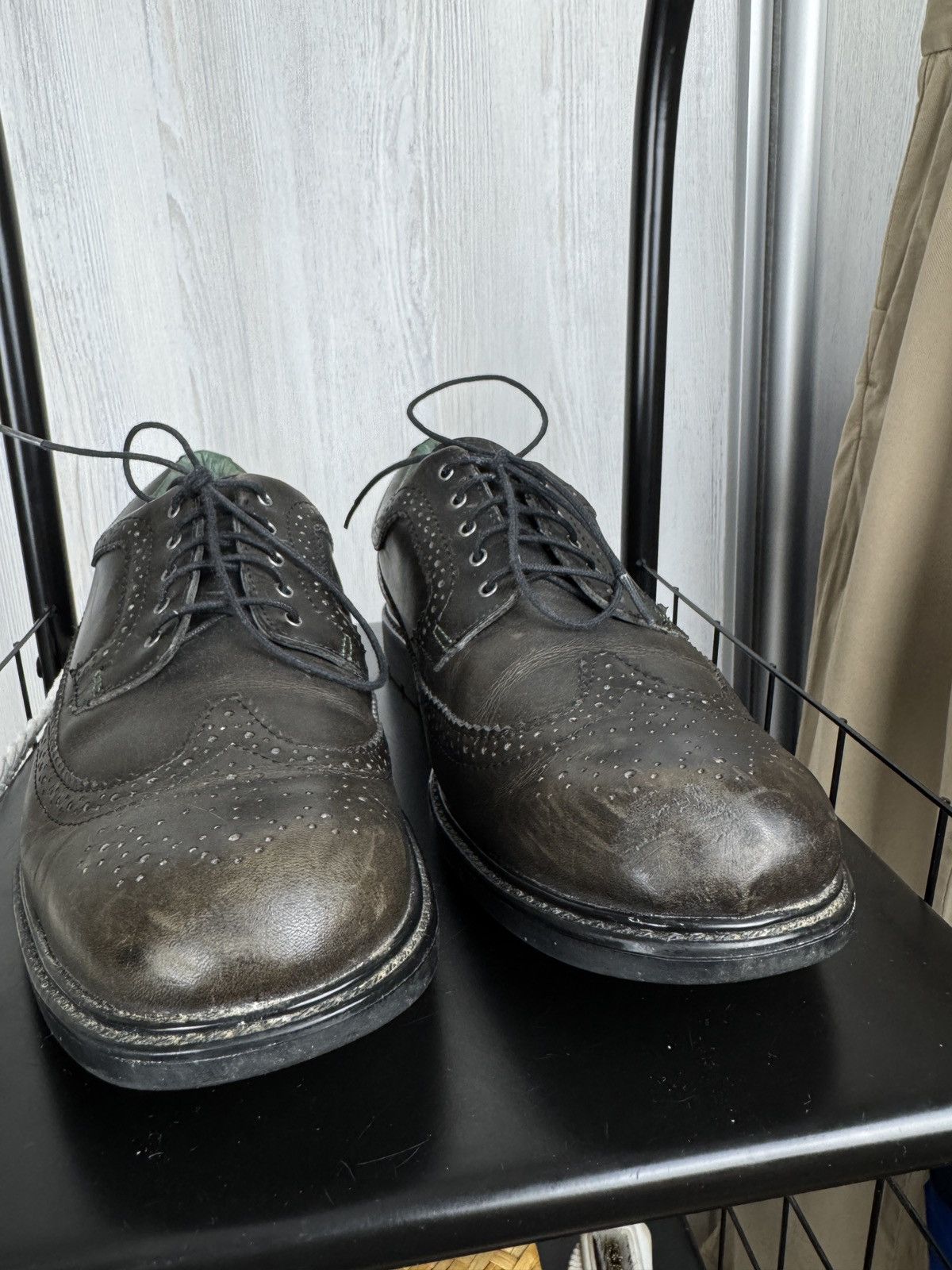 Barbour Barbour Tech black leather Oxford Derby shoes Size US 12 / EU 45 - 7 Thumbnail