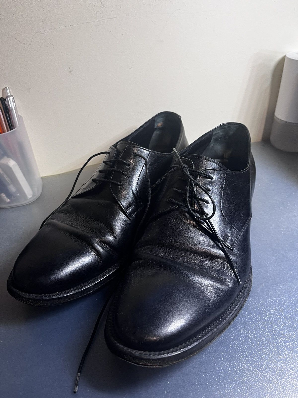 Jil Sander Vintage Jil Sander Black Pointed Derby | Grailed