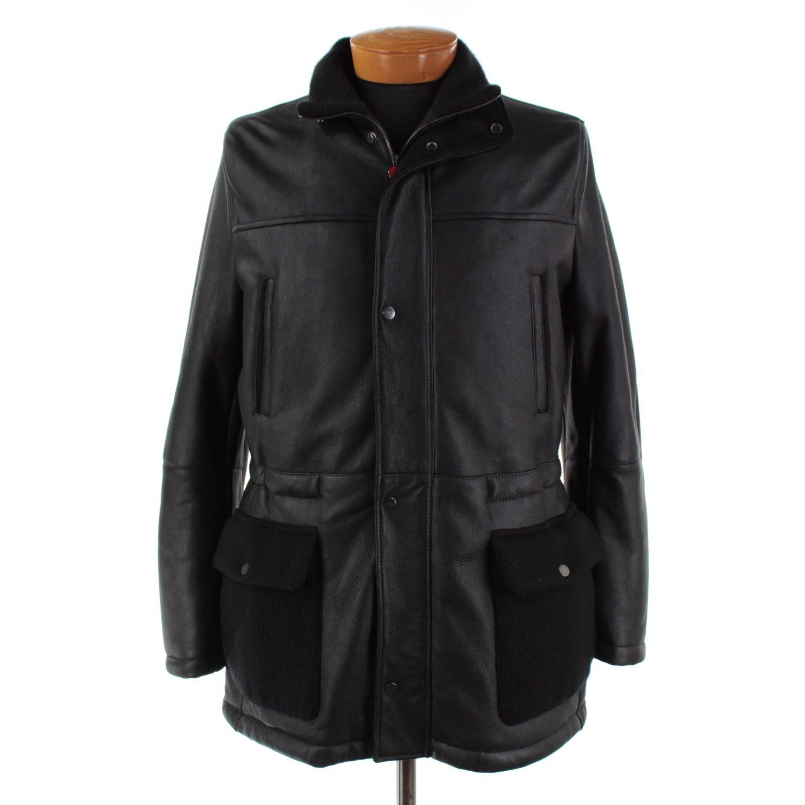 Kiton Kiton Jacket Size M US In Black Leather Size US M / EU 48-50 / 2 - 1 Thumbnail