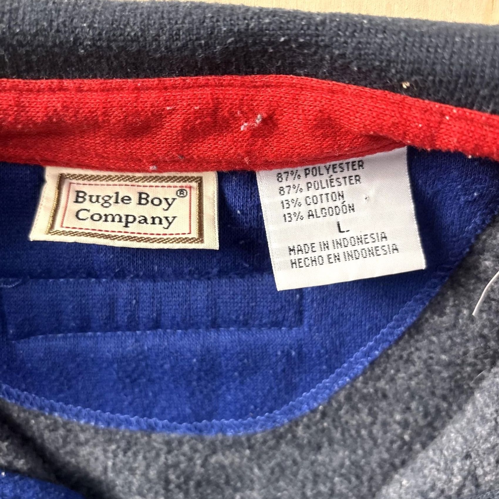 Vintage VINTAGE Bugle Boy Company Sweatshirt Mens Large Blue BBC Sport Logo 90s Size US L / EU 52-54 / 3 - 3 Thumbnail
