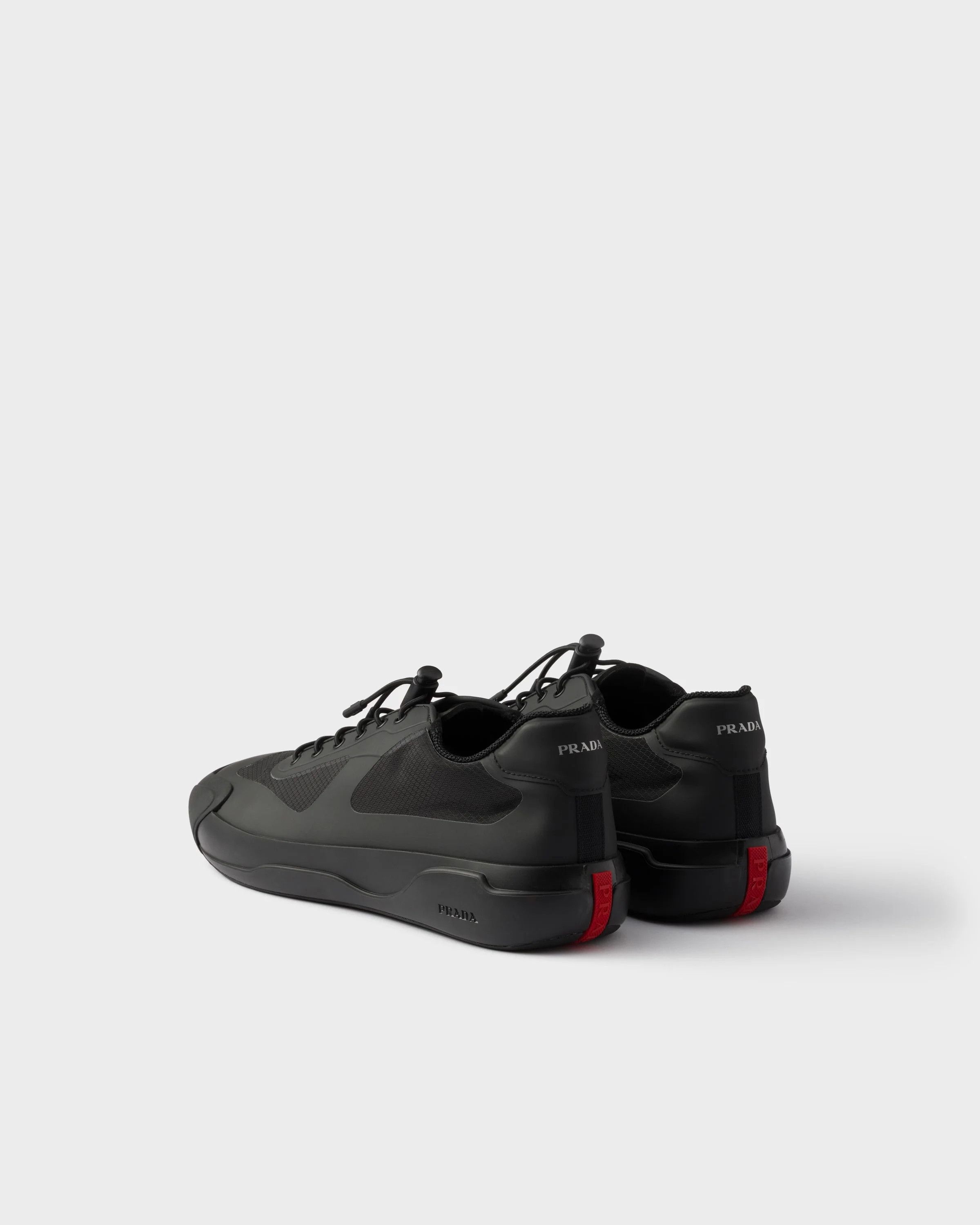 Prada o1la1rc1a0226 Technical Fabric Sneakers in Black Size US 8 / EU 41 - 4 Thumbnail