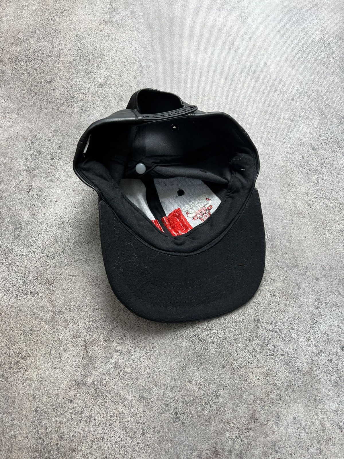 NBA × Vintage Chicago Bulls faux leather cap Size ONE SIZE - 4 Thumbnail