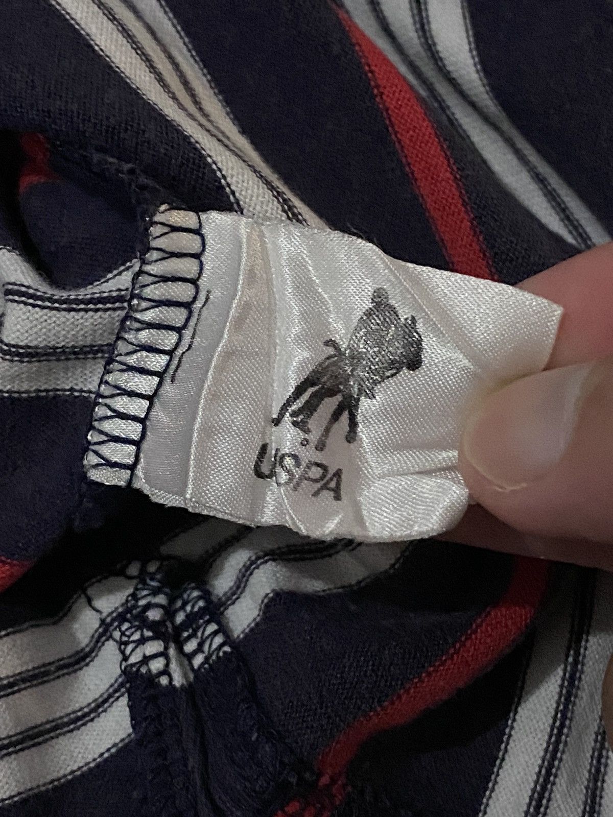 Japanese Brand × U.S. Polo Assn. U.S.POLO ASSOCIATION STRIPES HOODIE SHORT SLEEVES Size US M / EU 48-50 / 2 - 12 Thumbnail