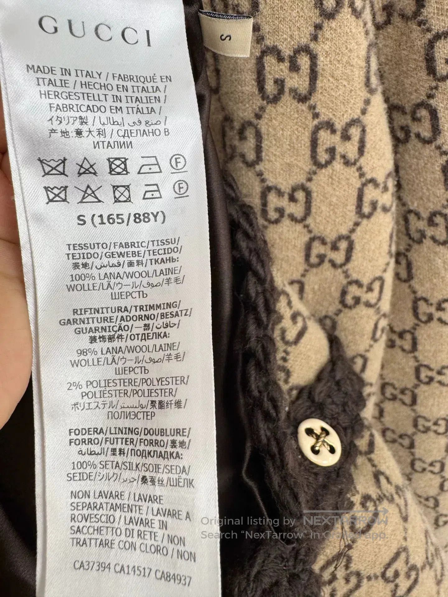 Gucci gucci wool cardigan in nearly condition. Size US S / EU 44-46 / 1 - 4 Thumbnail