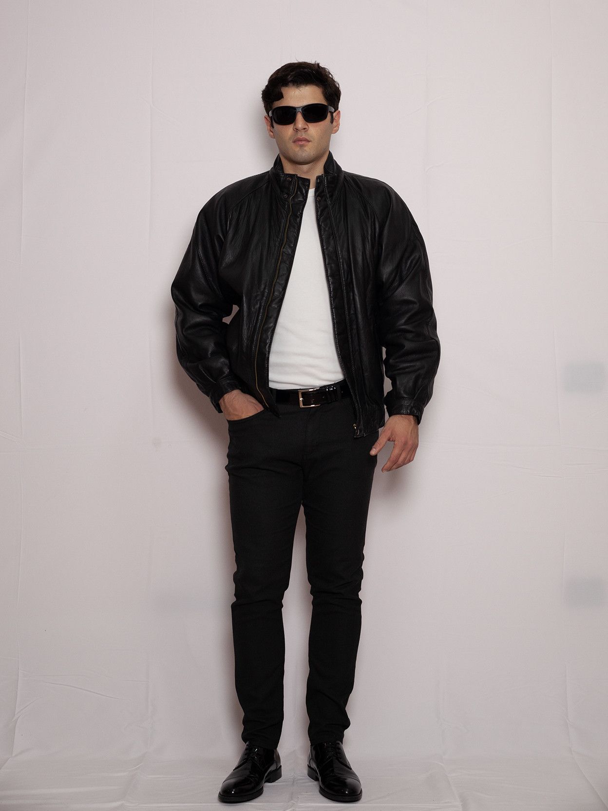 Vintage Vintage leather jacket made in Italy AA02 Size US L / EU 52-54 / 3 - 2 Thumbnail