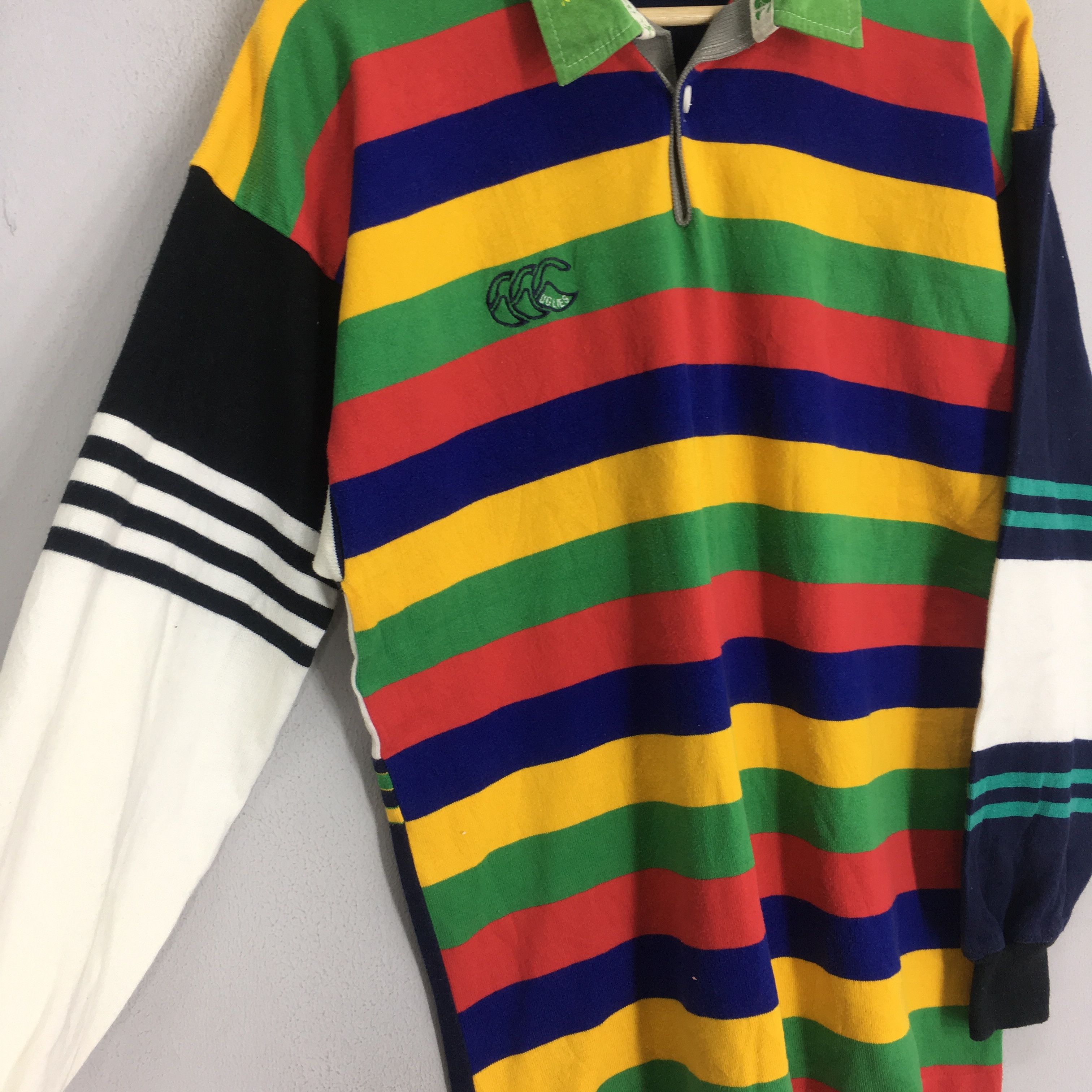 Canterbury of New Zealand Vintage Canterbury Of New Zealand Striped Polo Rugby Size US M / EU 48-50 / 2 - 6 Thumbnail