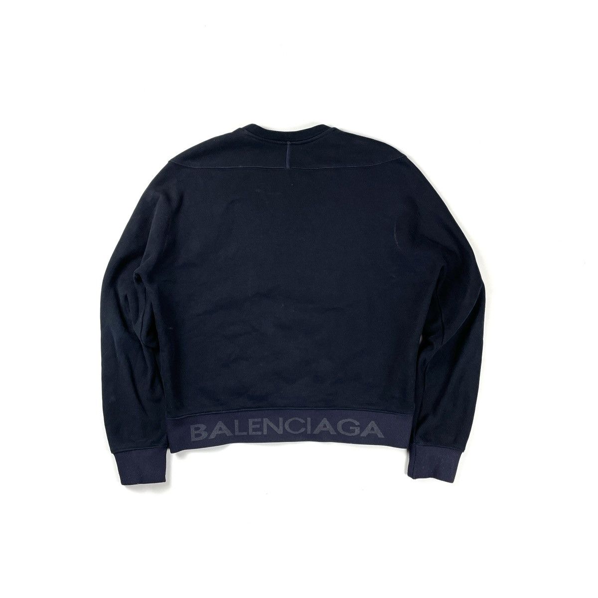 Balenciaga Balenciaga Paris Down Side Logo Crewneck Size US M / EU 48-50 / 2 - 2 Thumbnail