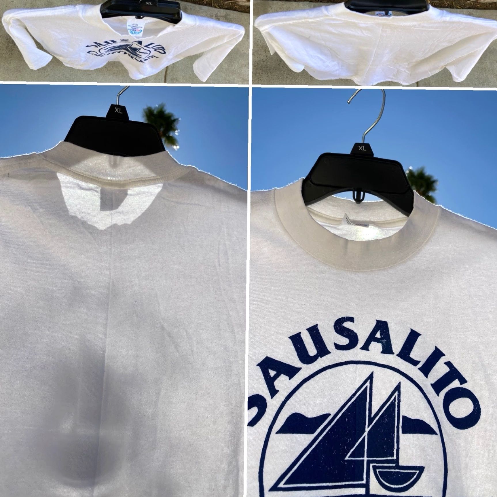 Vintage VINTAGE Belton California T Shirt Sailboat Graphic Tee Shirt L White Men Size US L / EU 52-54 / 3 - 6 Thumbnail