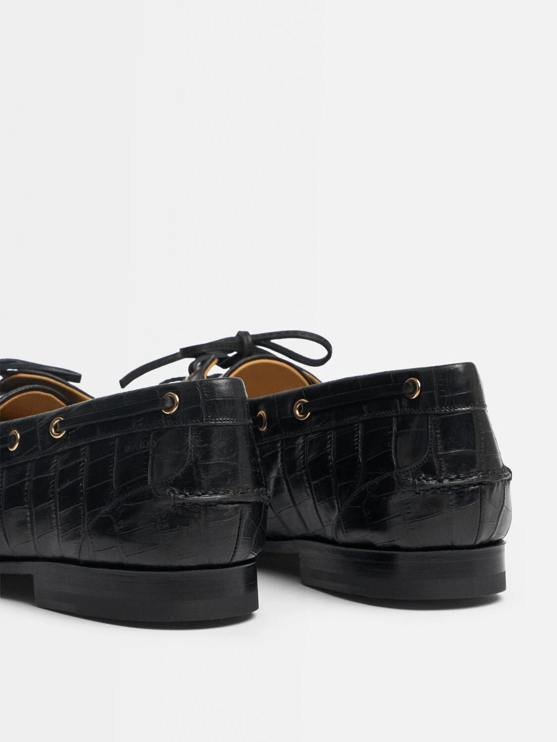 Bally BALLY Pathy Black Embossed Leather Loafers Size US 8.5 / IT 38.5 - 3 Thumbnail