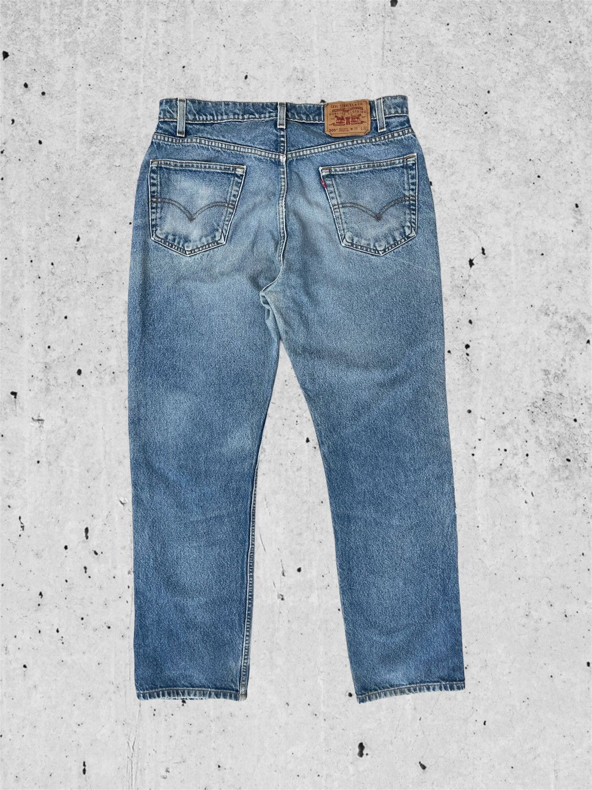 Jean × Levi's 🔥 Levi's 505 Distressed Denim Vintage W35 🔥 Size US 35 - 10 Thumbnail
