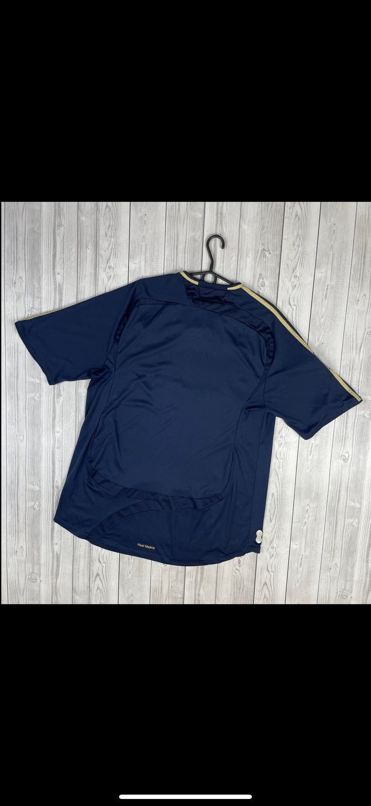 Adidas Vintage Real Madrid adidas soccer jersey blue away size XL Size US XL / EU 56 / 4 - 8 Thumbnail