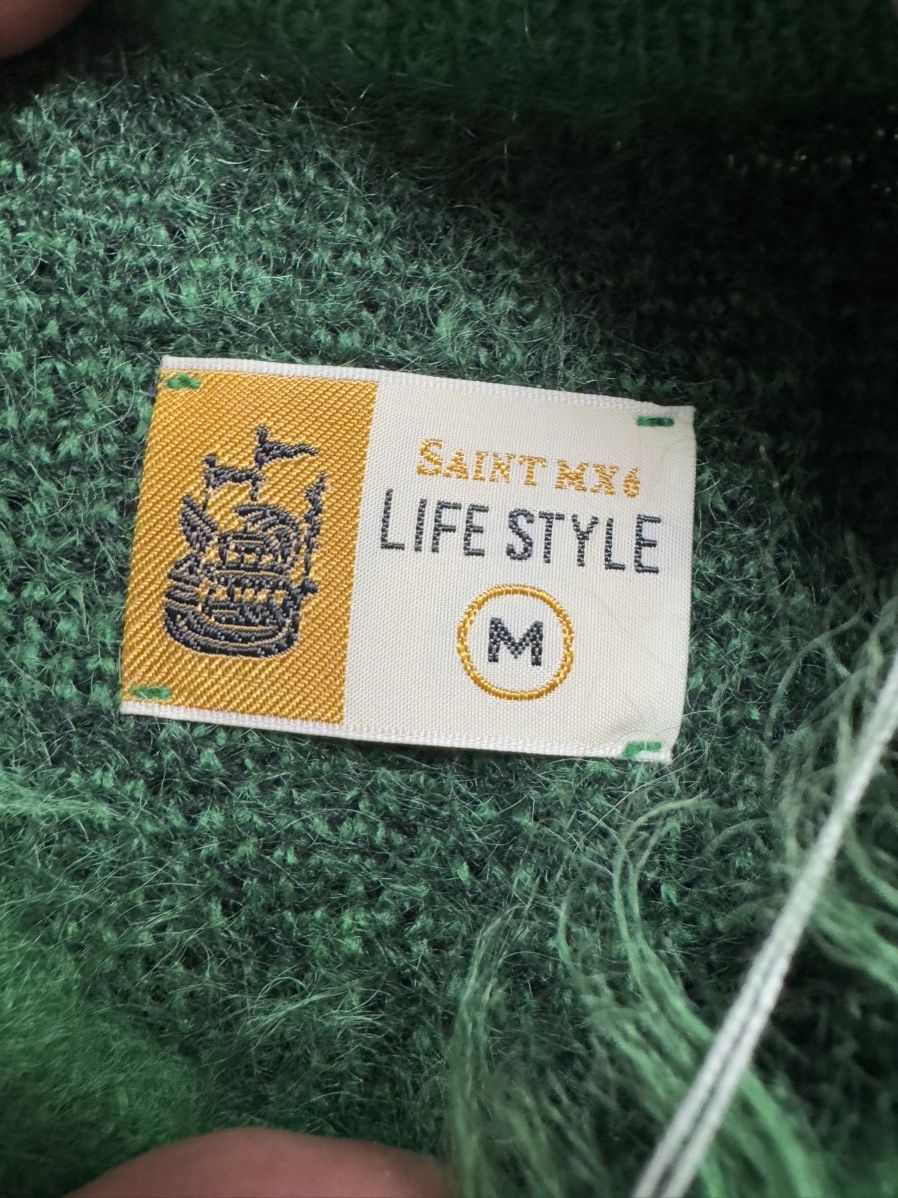 Saint Michael Saint Michael 23FW Mohair Knit Green Size US M / EU 48-50 / 2 - 5 Thumbnail