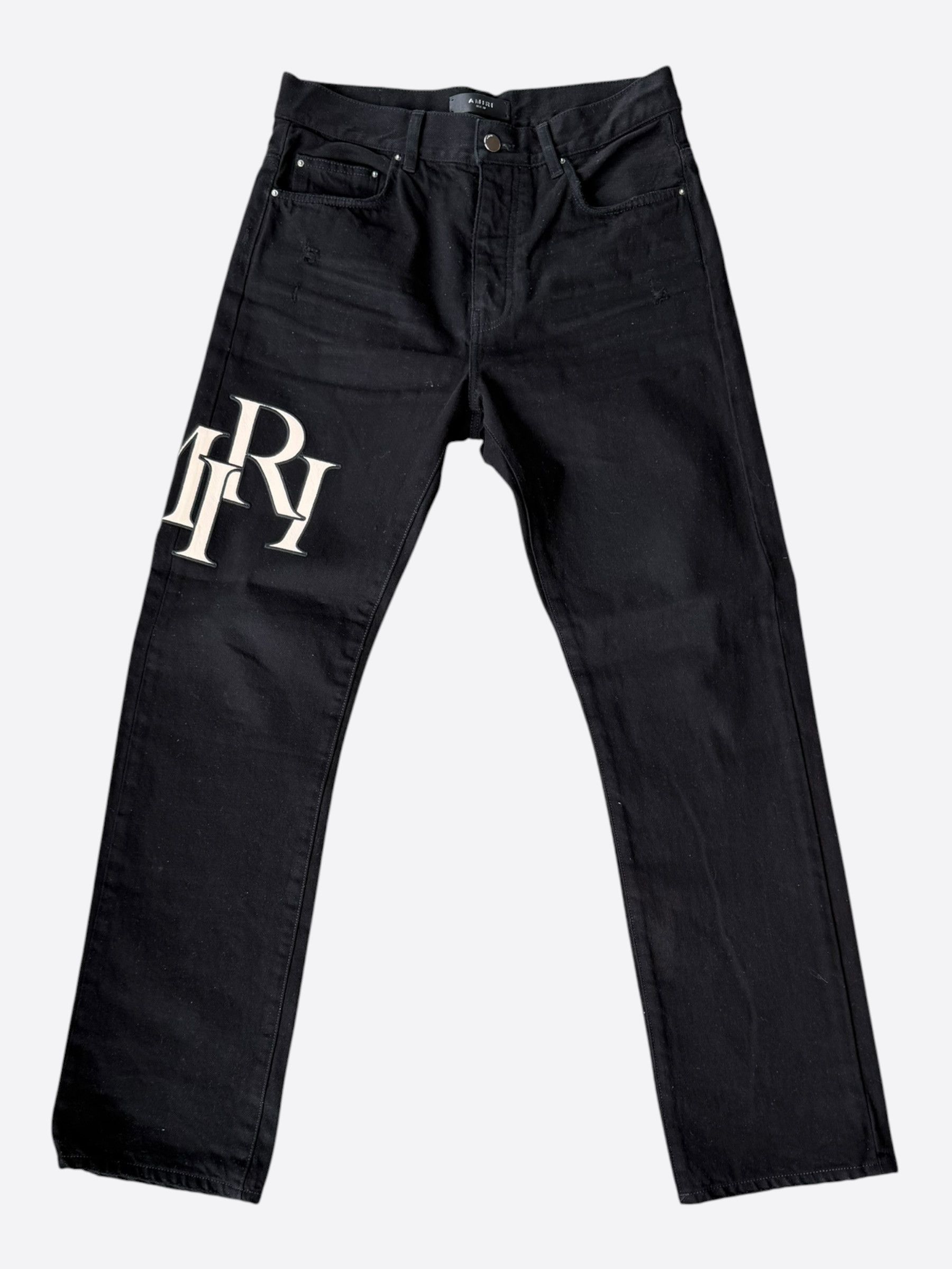 Amiri Amiri Black White Jeans Sz 30 | Grailed