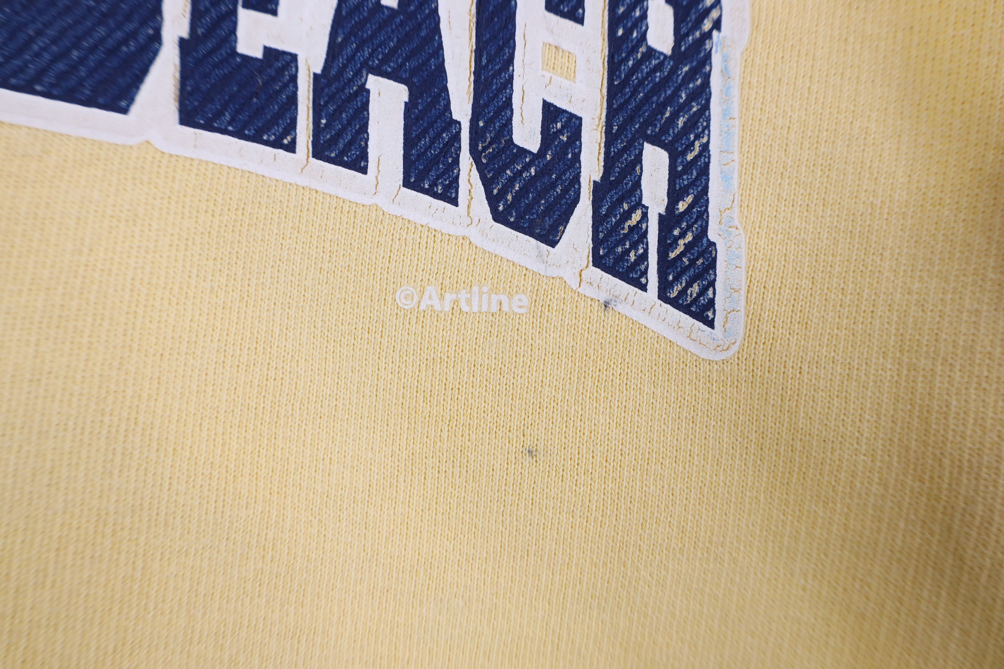 Vintage Vintage 90s Streetwear Pigment Dye Virginia Beach Sweatshirt Size L / US 10 / IT 46 - 5 Thumbnail