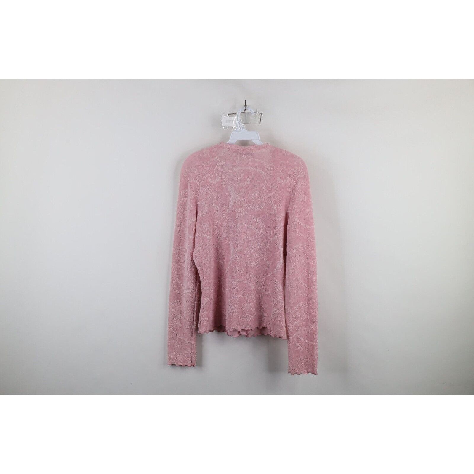 Vintage Vintage 90s Babydoll Bella Fairy Ruffled Cardigan Sweater Size XL / US 12-14 / IT 48-50 - 10 Thumbnail