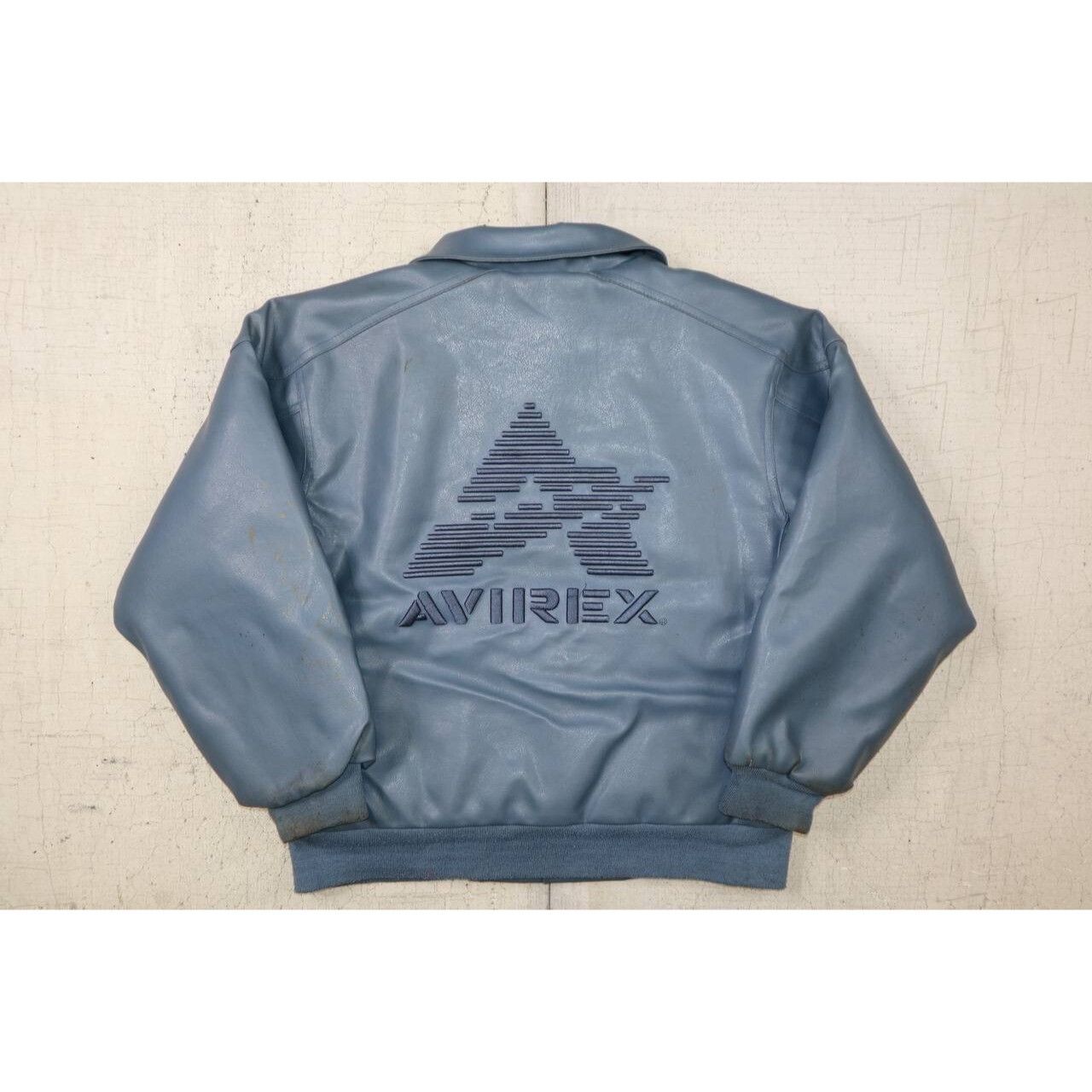 Avirex 90s Avirex Blue Leather Varsity Jacket Women M Size M / US 6-8 / IT 42-44 - 9 Thumbnail