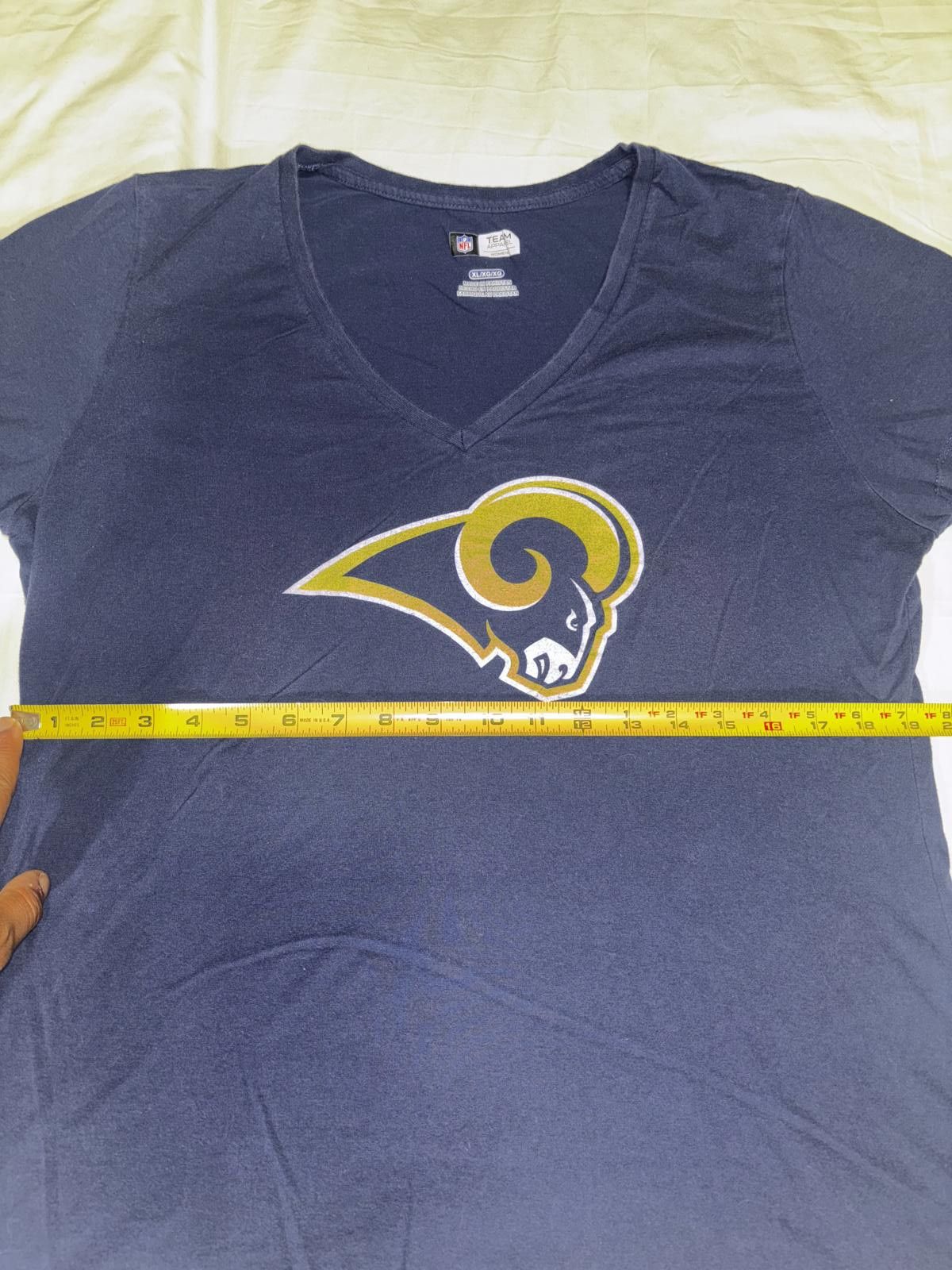 Designer Los Angeles Rams NFL V-Neck Tee - Women's XL Size XL / US 12-14 / IT 48-50 - 7 Thumbnail