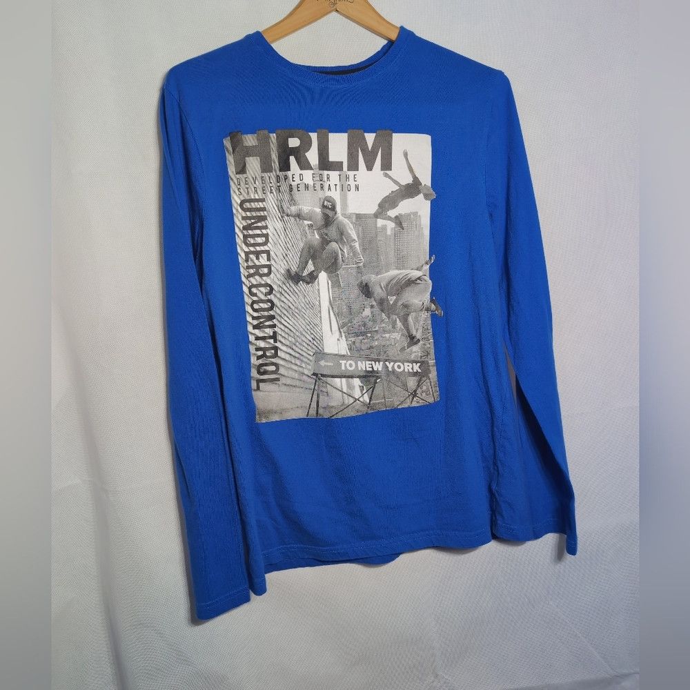 C&A C&A Download Parkour HRLM Sz 182 XL Blue Long Sleeve Shirt Size US XL / EU 56 / 4 - 4 Thumbnail