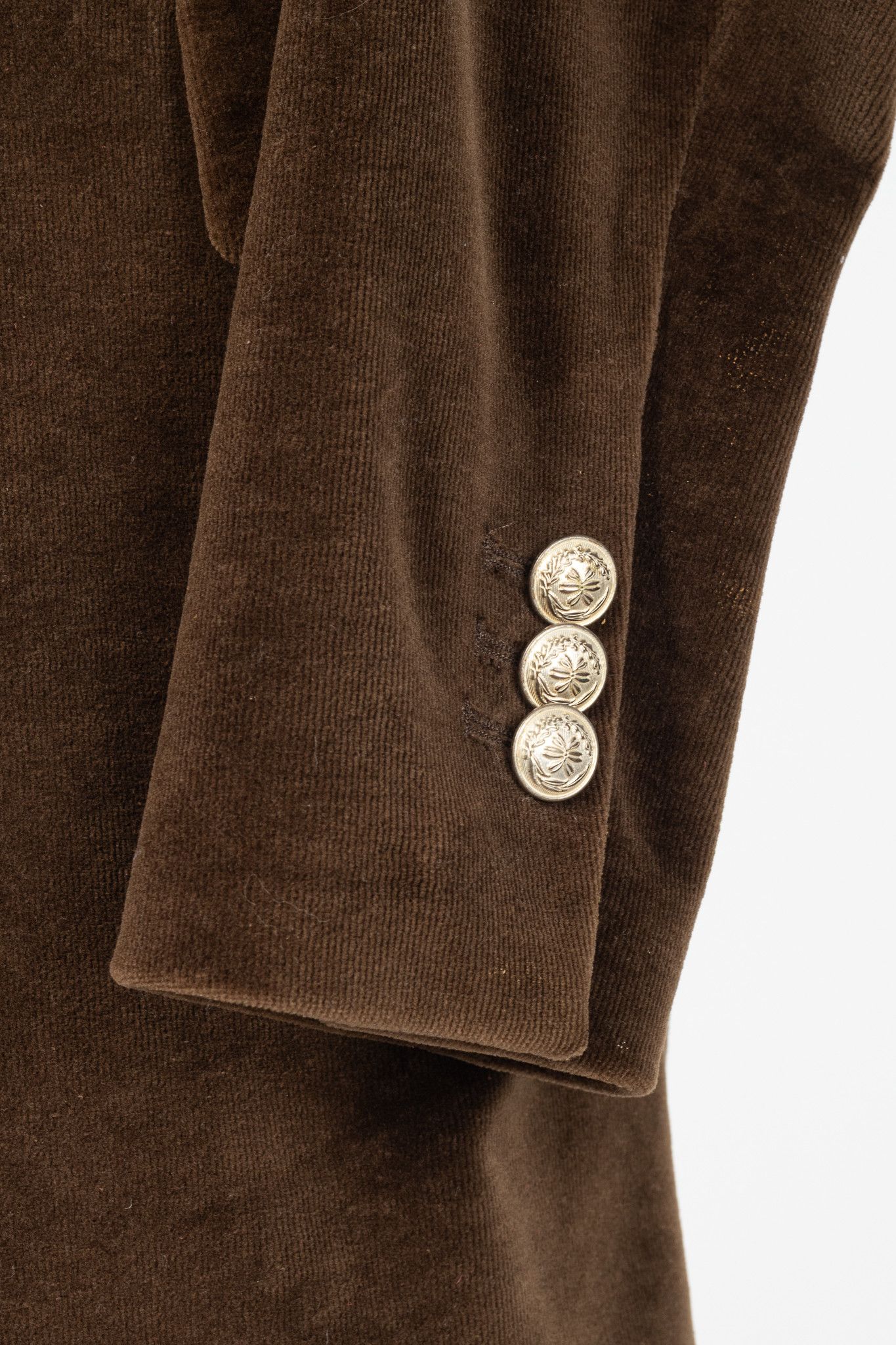 Circolo 1901 Circolo 1901 Brown Velvet Double-Breasted Blazer Size XS / US 0-2 / IT 36-38 - 8 Thumbnail