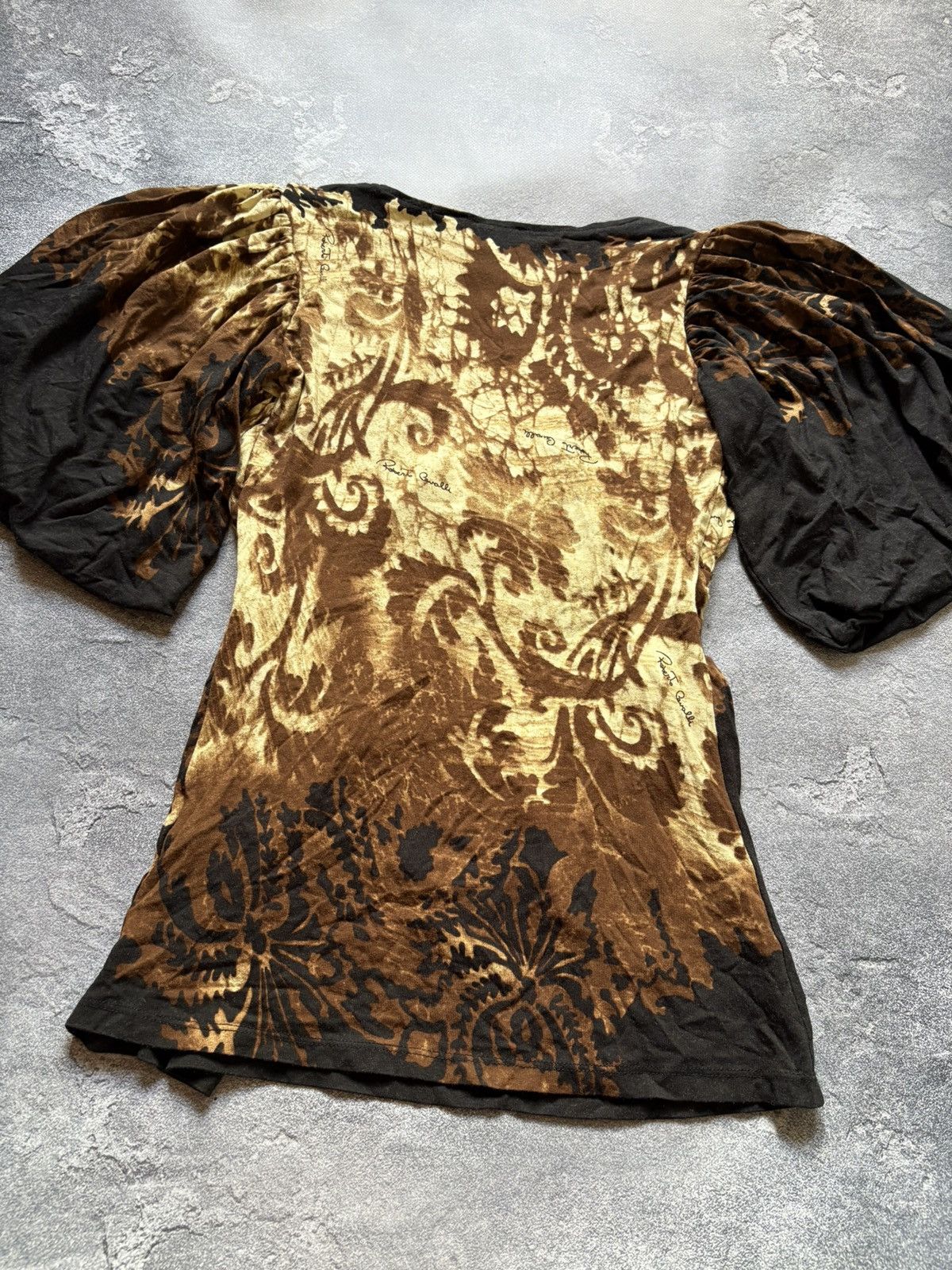 Roberto Cavalli Vintage 00s Roberto Cavalli Luxury Printed Viscose Blouse Size S / US 4 / IT 40 - 2 Thumbnail