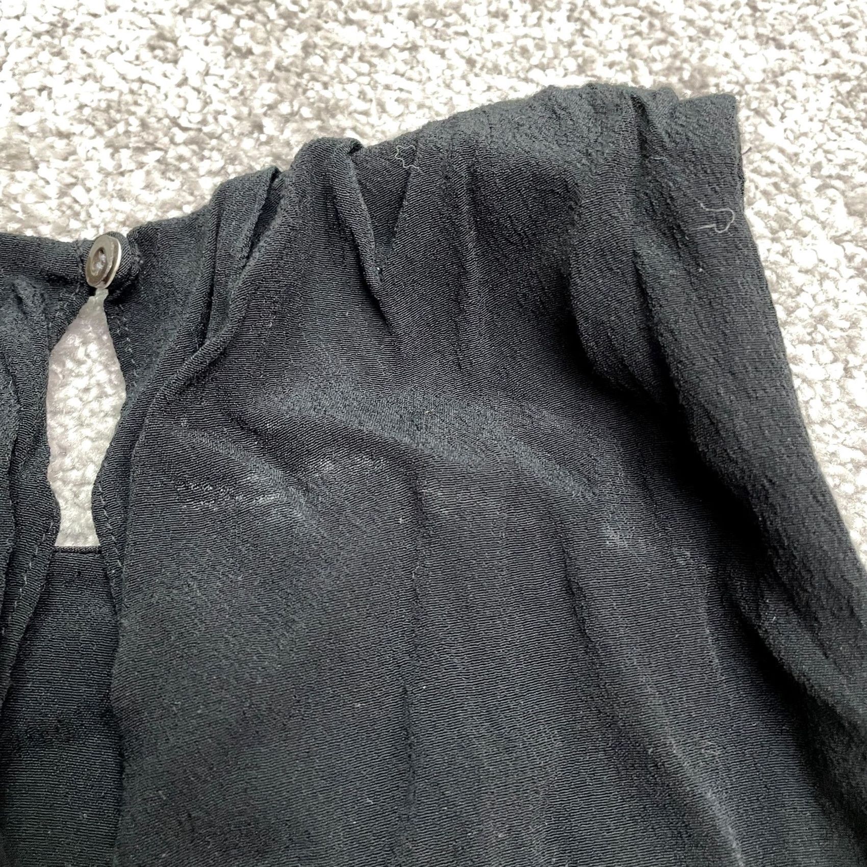 J.Crew J.CREW Halter Tank Top Blouse Womens 00 Solid Black Sleeveless Layered Casual Shirt Dress? Size XXS / US 00 / IT 34 - 6 Thumbnail