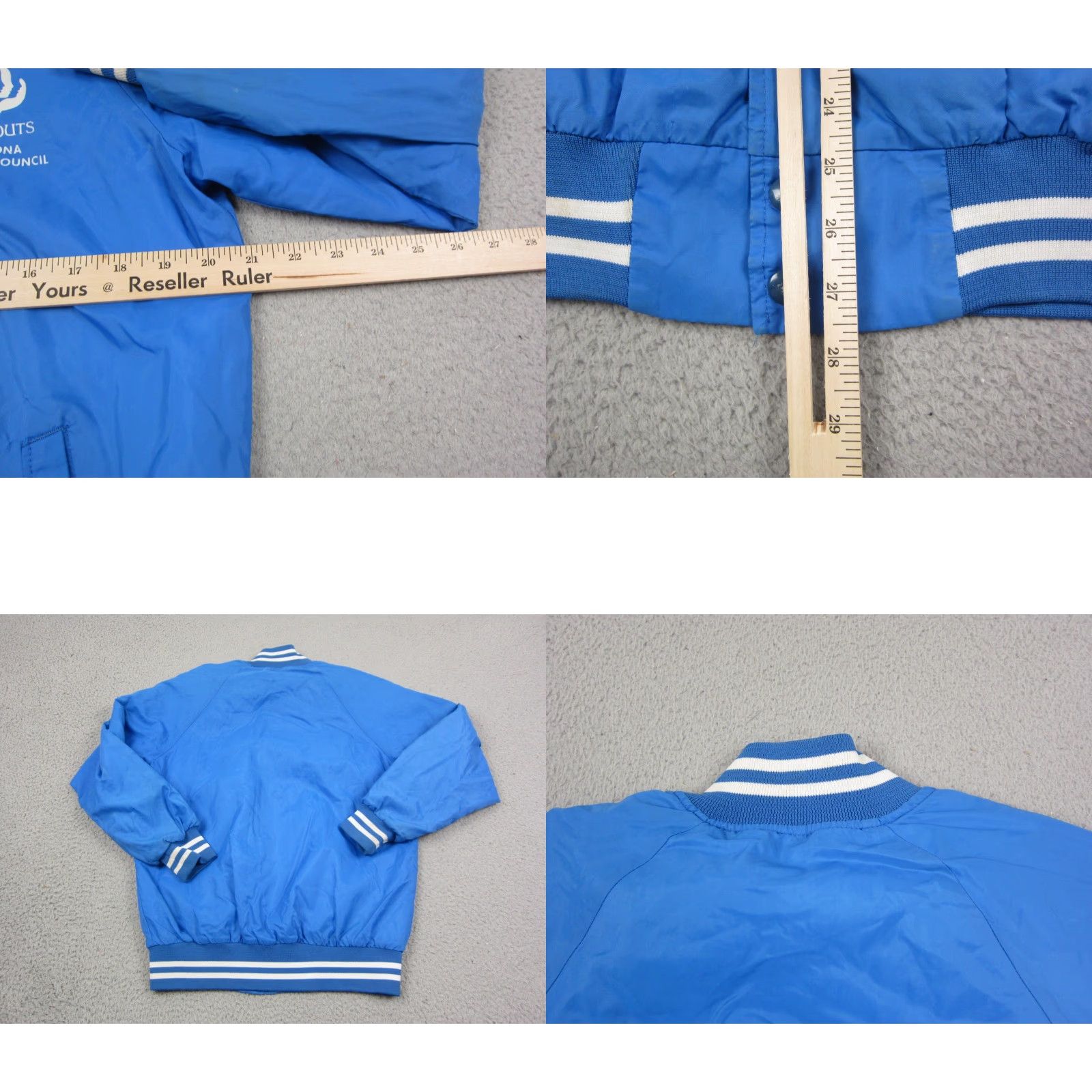 Vintage VINTAGE Girl Scouts Jacket Mens XL Blue Varsity 90s Outdoor Logo Women's XL Blue Varsity Jacket Size XL / US 12-14 / IT 48-50 - 9 Thumbnail