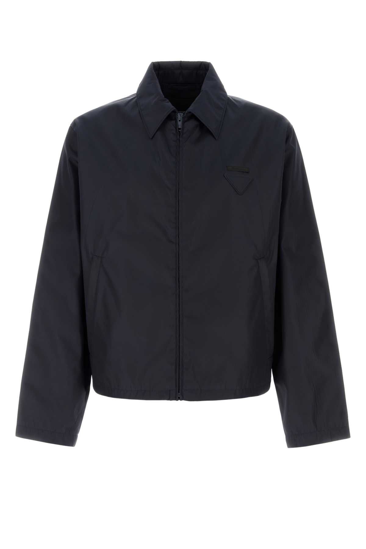 Prada Navy Blue Re-Nylon Jacket Size US M / EU 48-50 / 2 - 1 Thumbnail