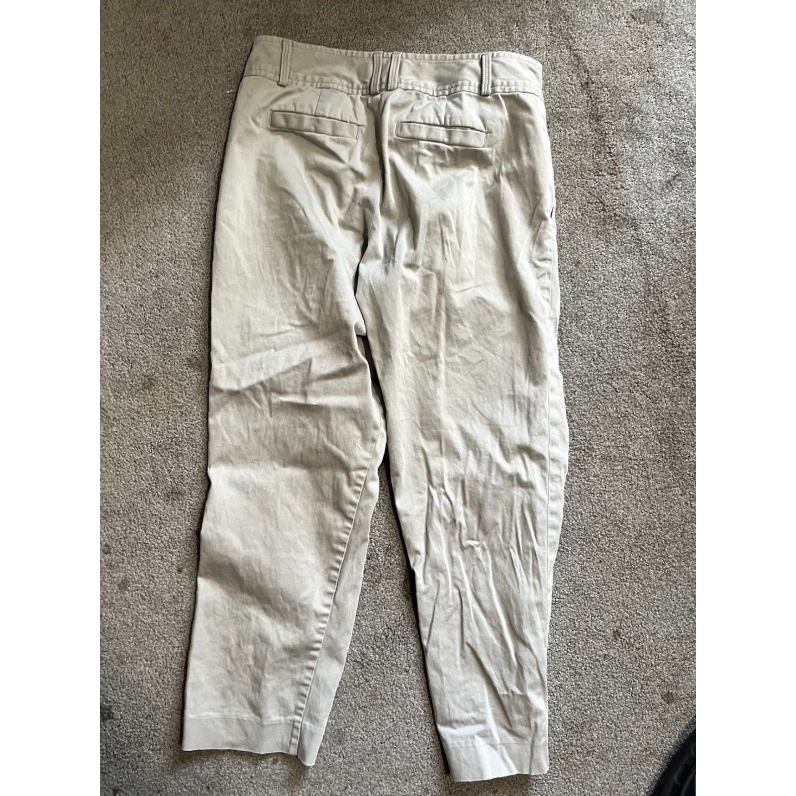 Banana Republic Banana Republic Martin-Fit Capri Pants Beige 2 Capri Cotton Blend Stretch Women XS-Adult? No, keep Simple Size 26" / US 2 / IT 38 - 3 Thumbnail