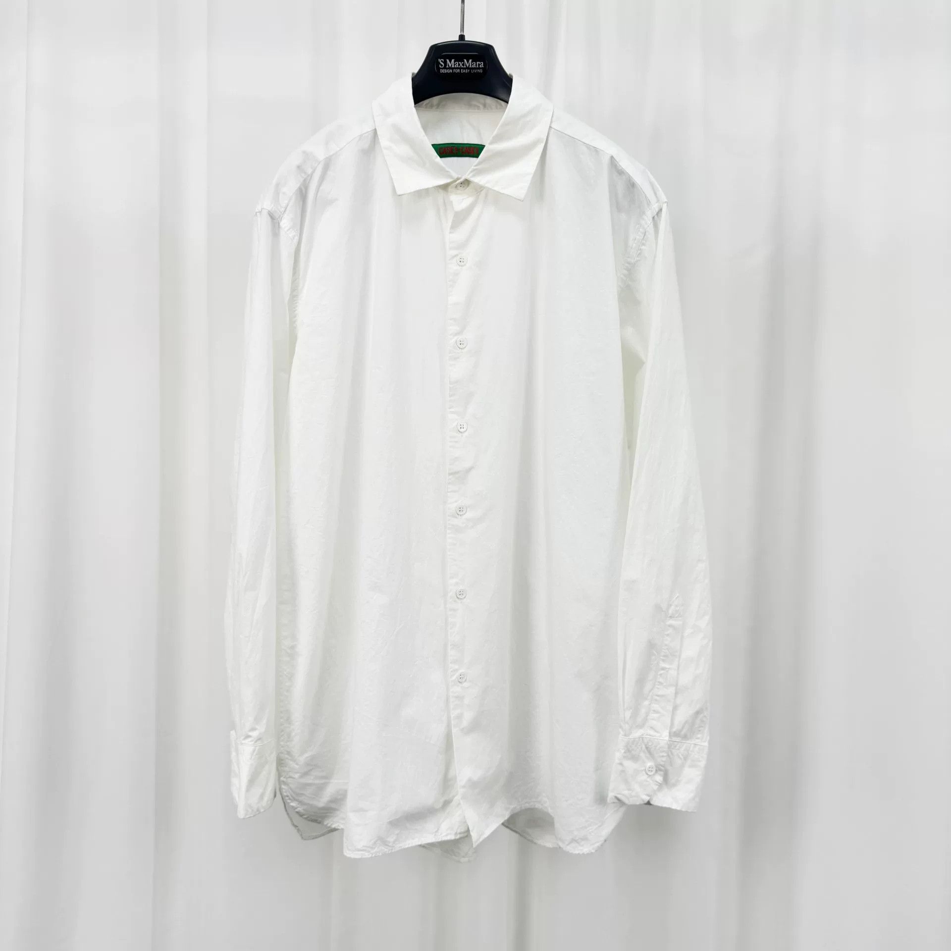 Casey Casey White Cotton Long Sleeve Shirt
