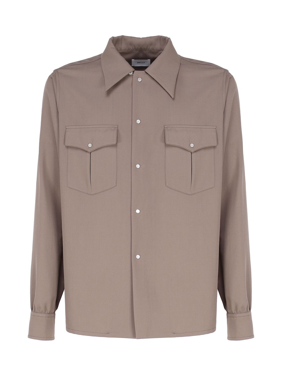 o1y1224 Long Sleeves Shirt With Pockets in Khaki