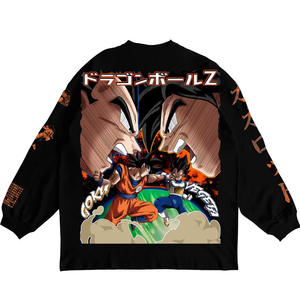 Anime × Japanese Brand Modern Dragon Ball Z : Son Goku - Warrior of Saiyan Tee Size US XL / EU 56 / 4 - 2 Thumbnail