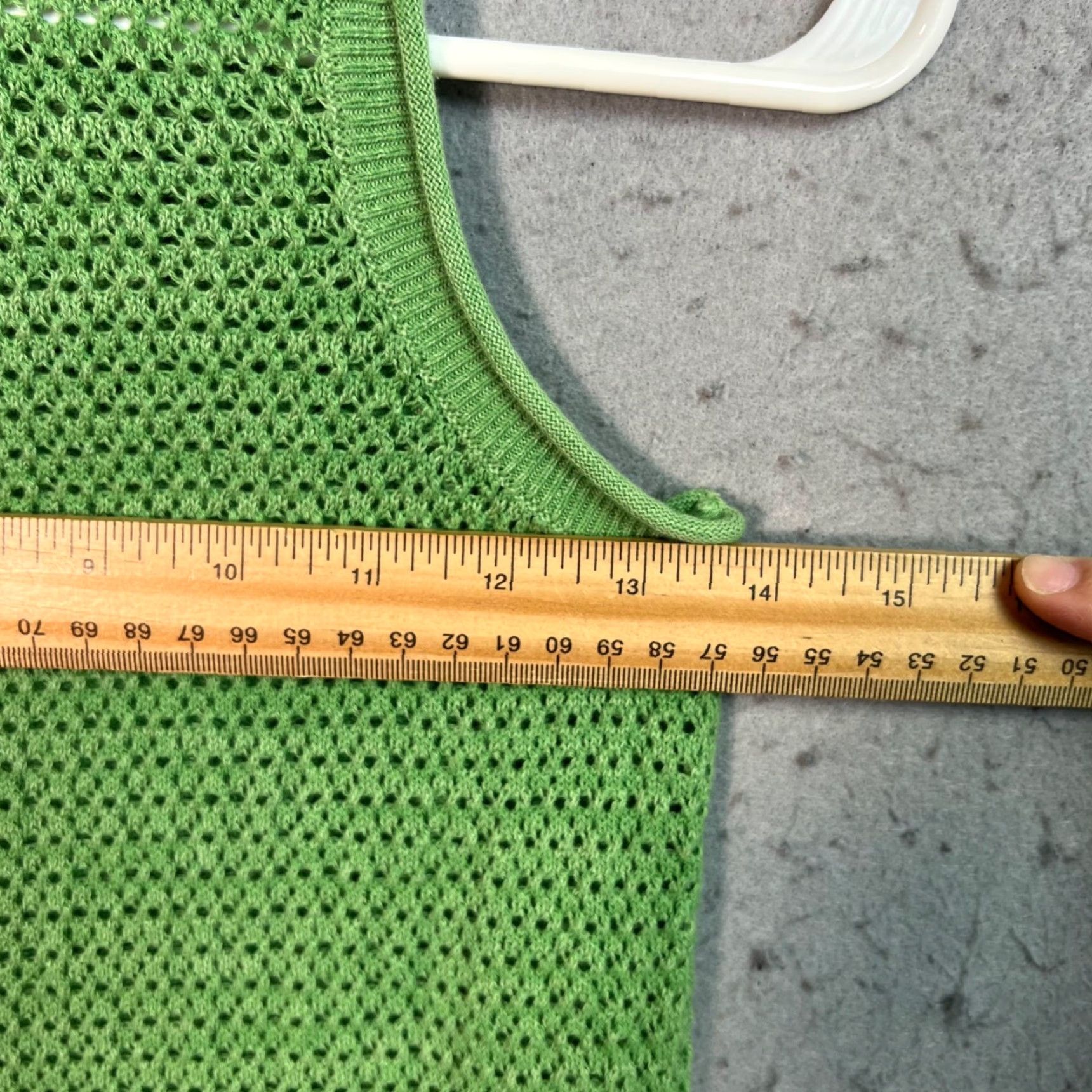 Vintage Pact Womens Small Green Knit Sleeveless Midi Dress Organic Cotton & Linen Blend Dress Size S / US 4 / IT 40 - 5 Thumbnail