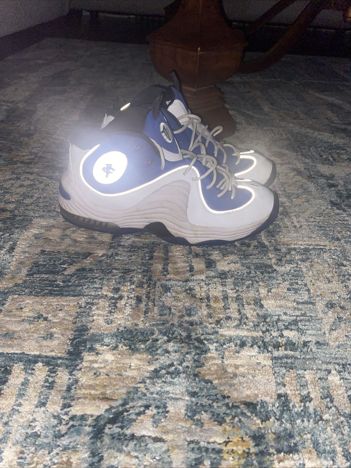 Nike Royal blue and white retro Penny Hardaway sneakers Size US 10.5 / EU 43-44 - 1 Thumbnail